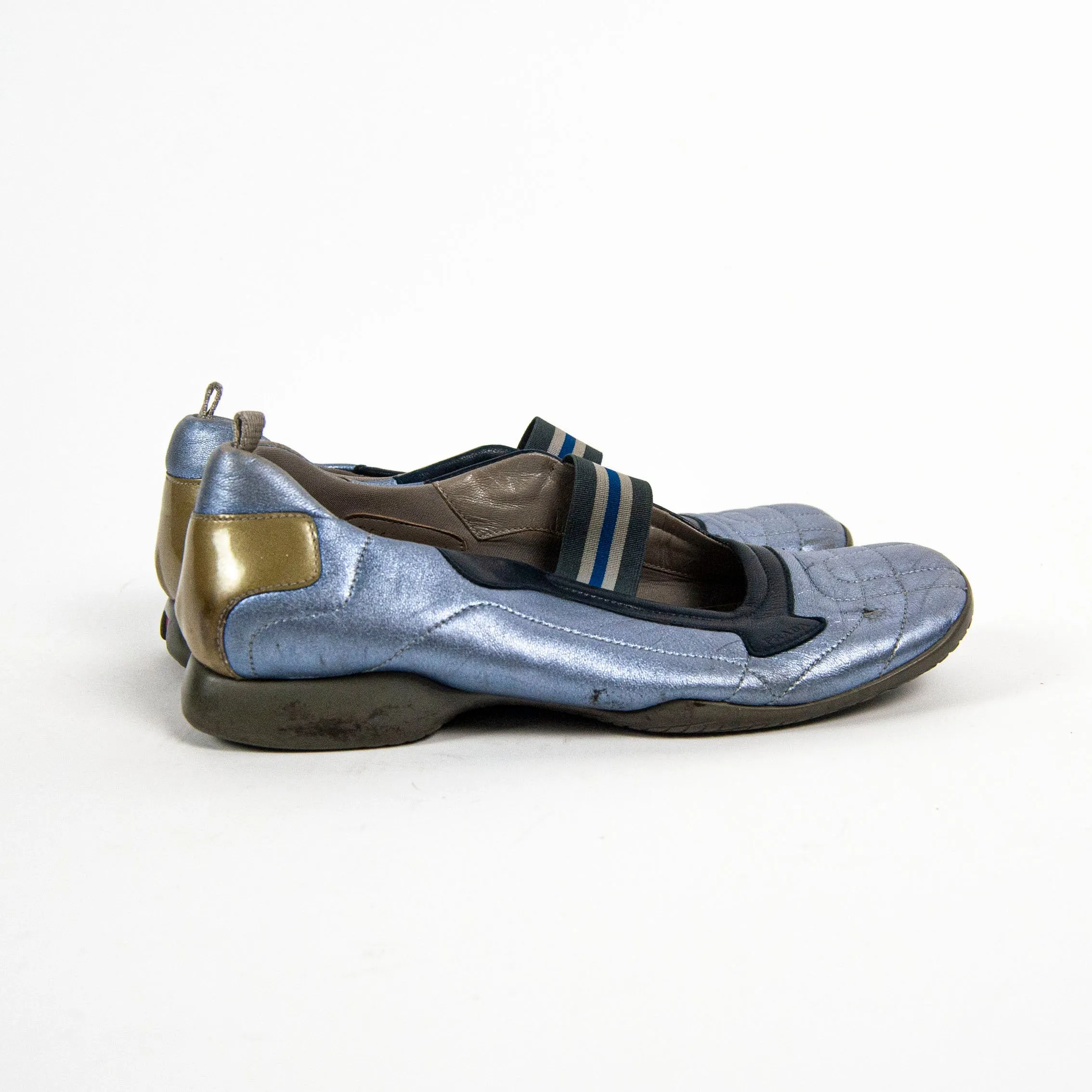 00's Metallic Shoes by Prada
