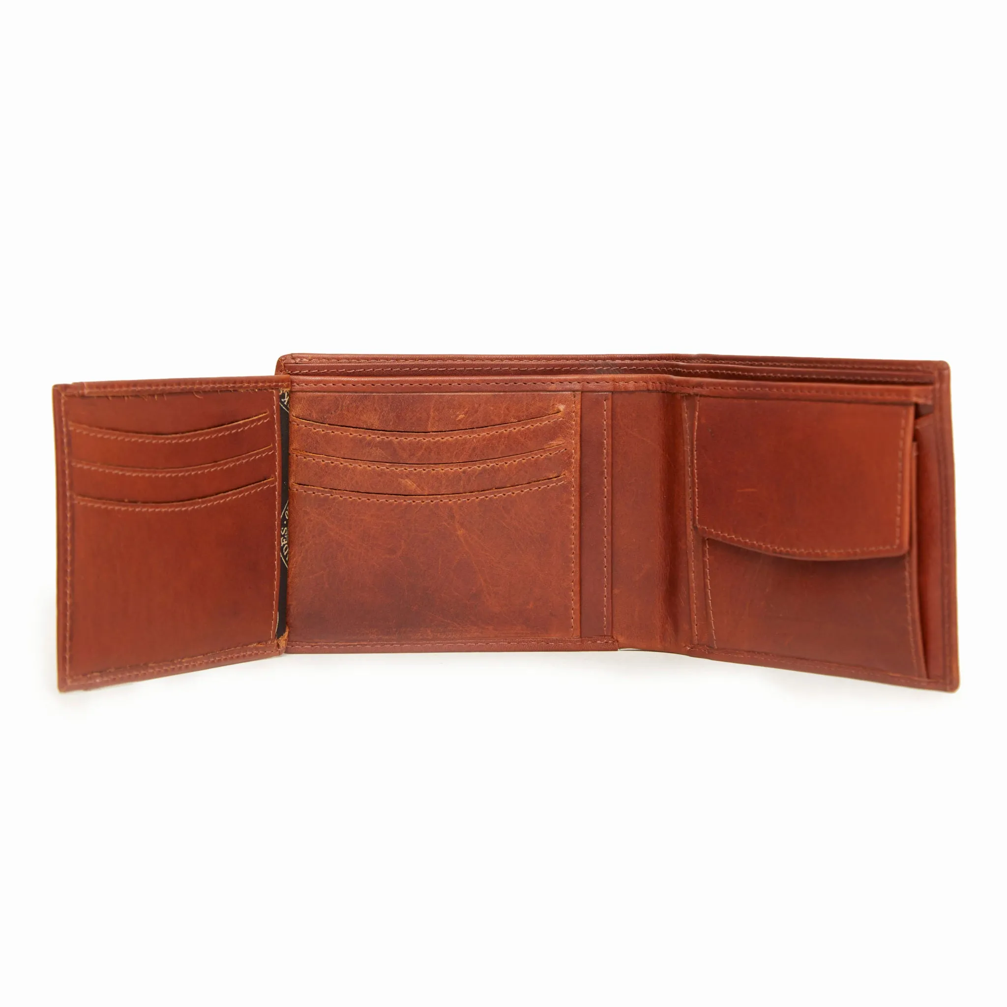 12 Bore Leather Wallet - Cognac