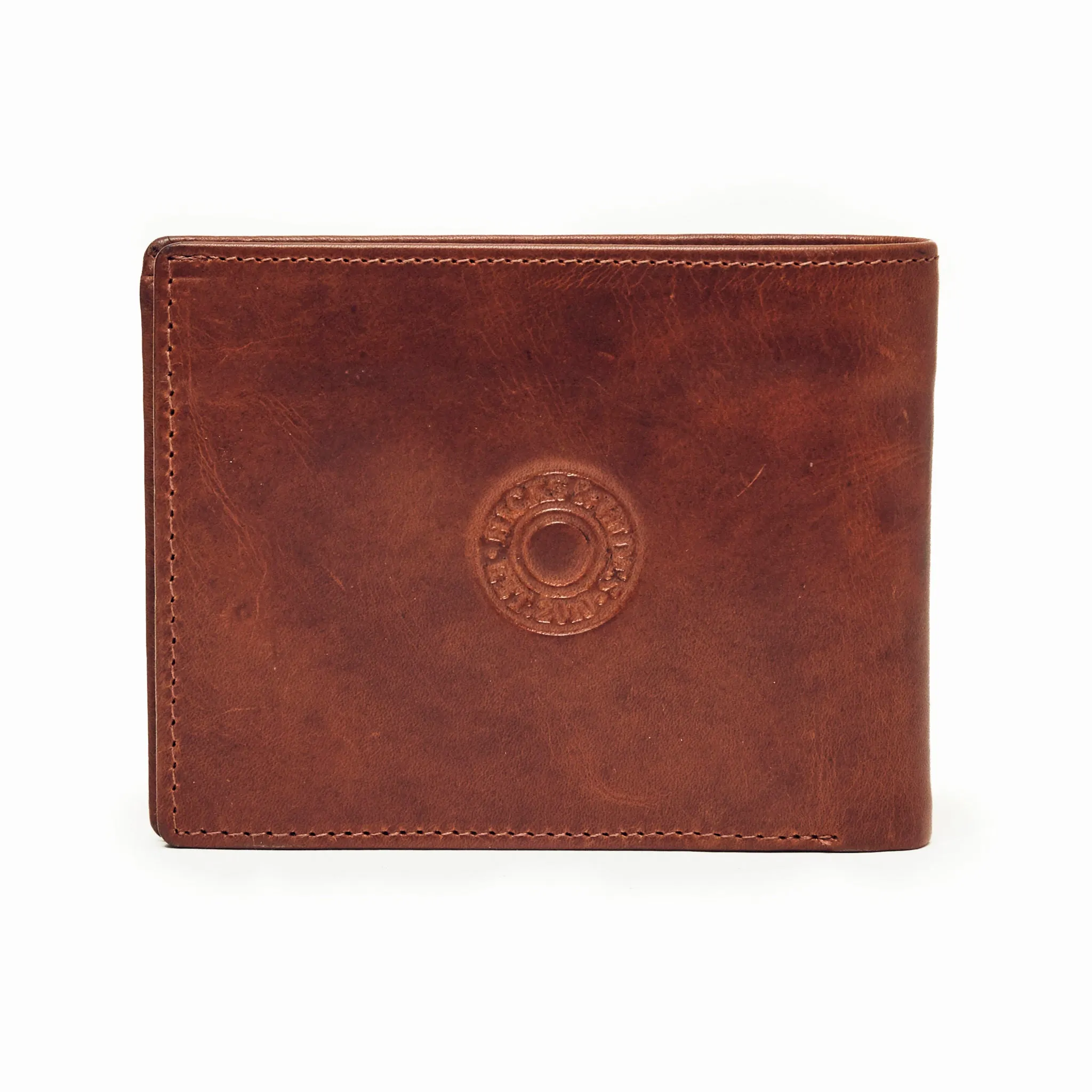 12 Bore Leather Wallet - Cognac