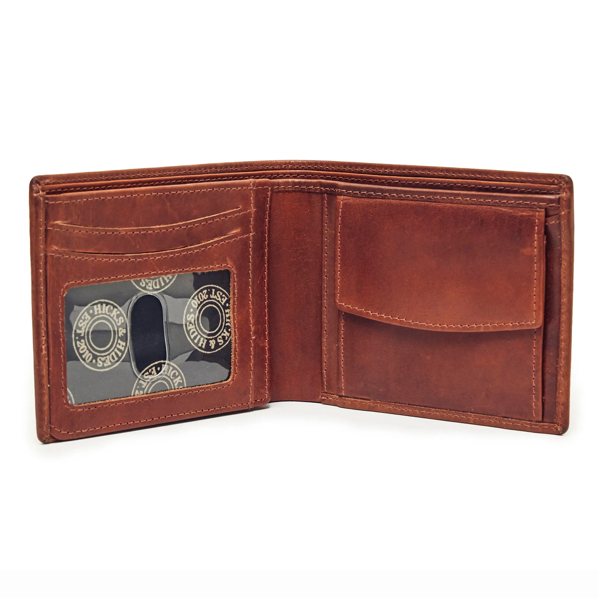12 Bore Leather Wallet - Cognac