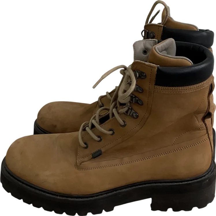 All Saints Brown Suede Lace Up Boots UK 8 EU 42 👞