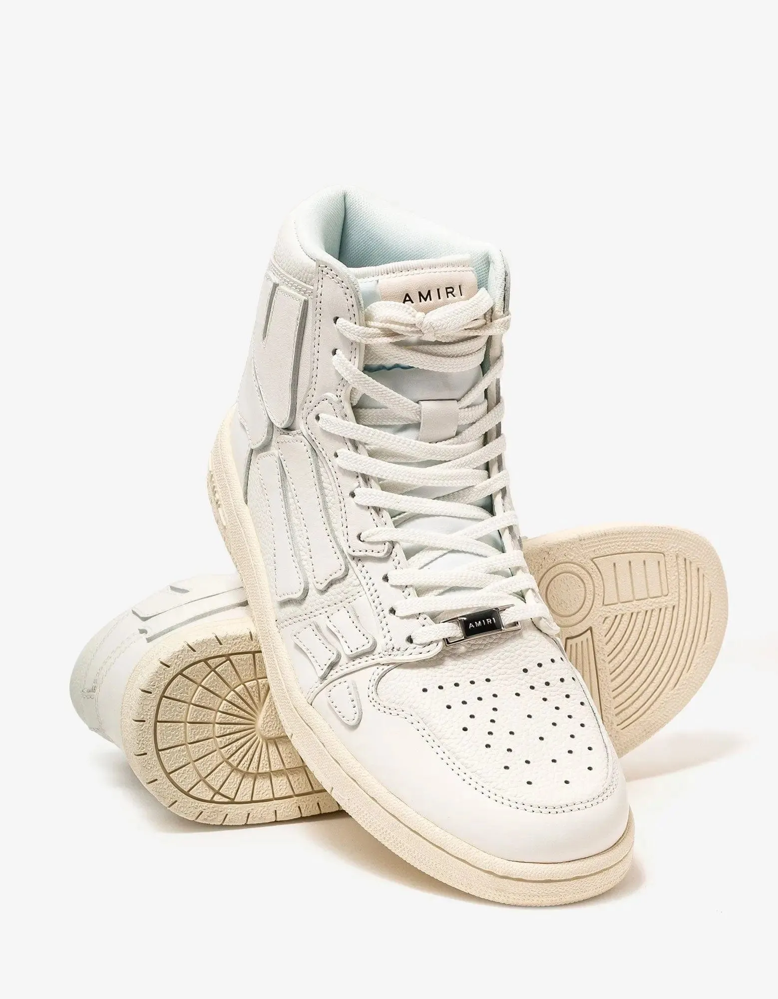 Amiri Skel Top Hi White Trainers