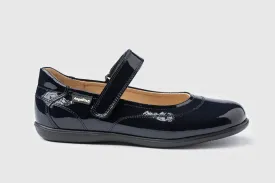 Angelitos - Girls Black Patent Leather Shoes EU 34