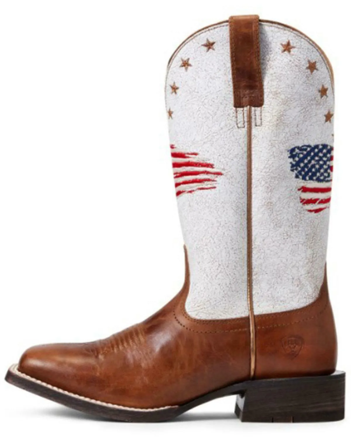 Ariat Women's Women's Patriot Crackled American Flag Western Boot -10040400