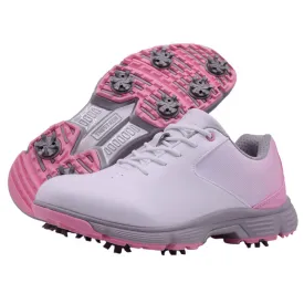 Ask Echo GW616 Women's Professional Spikes Golf Shoes / Pink
