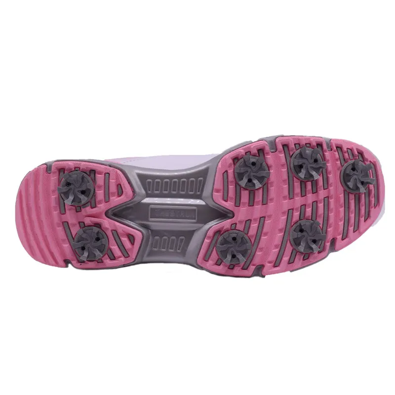 Ask Echo GW616 Women's Professional Spikes Golf Shoes / Pink