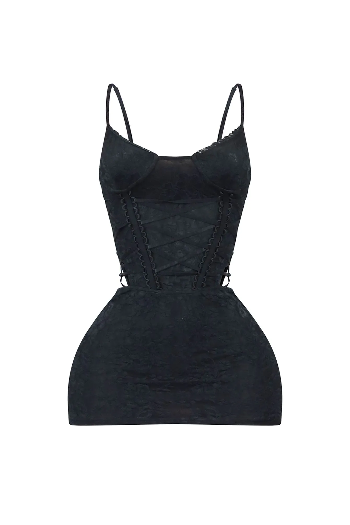 Astin Lace Side Cut Out Cami Mini Dress