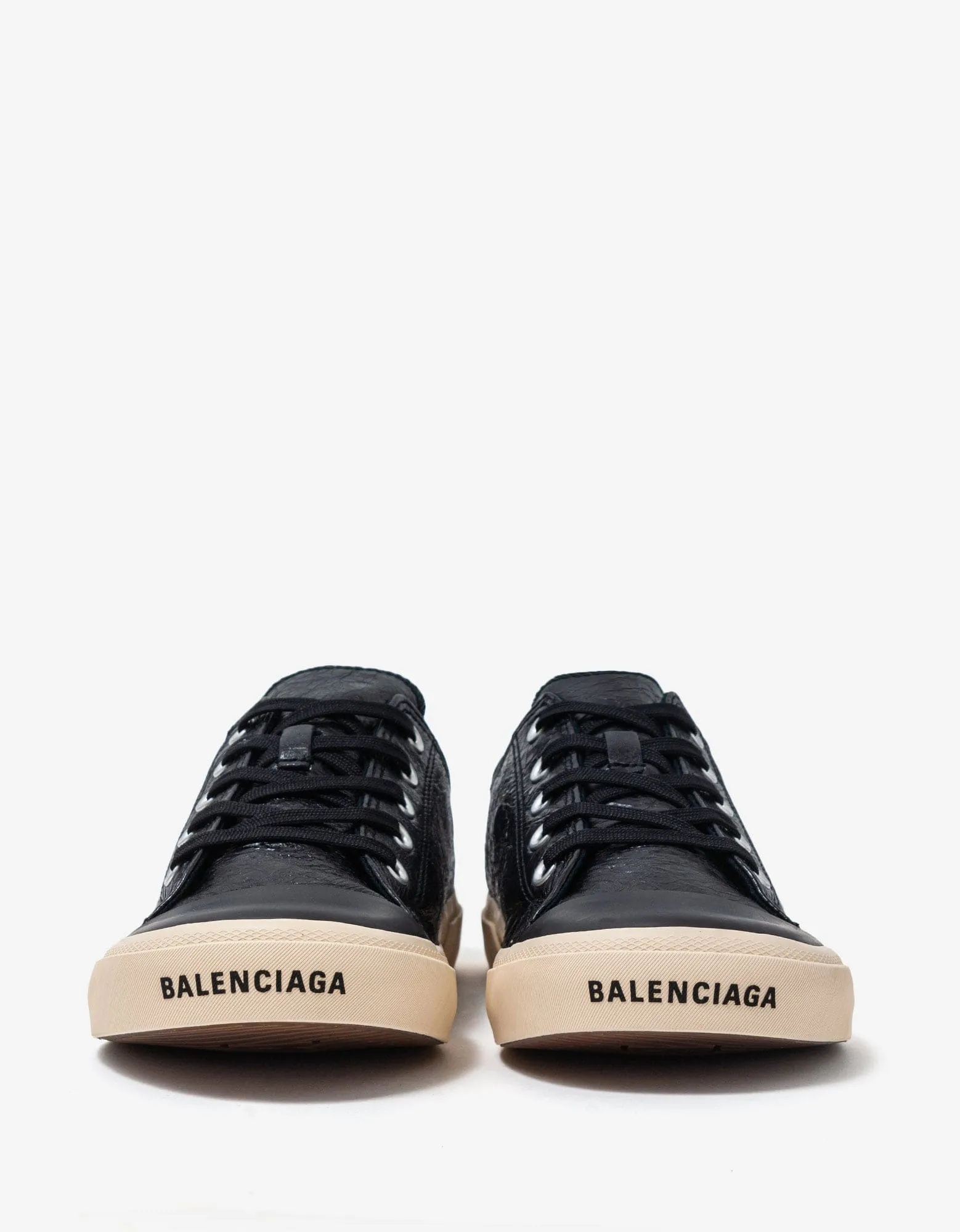 Balenciaga Black Paris Low Top Trainers