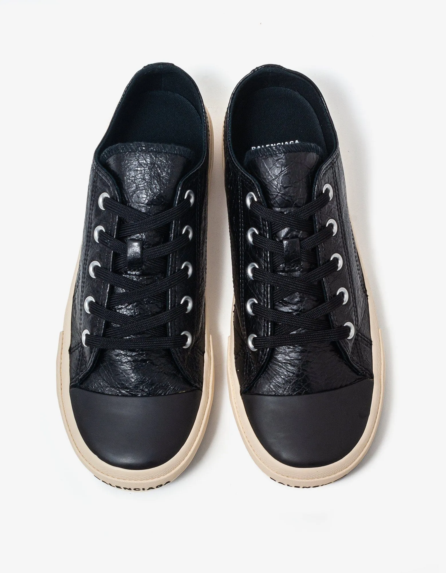 Balenciaga Black Paris Low Top Trainers