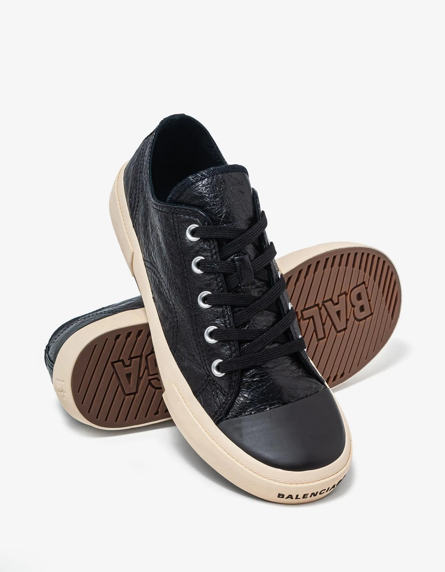Balenciaga Black Paris Low Top Trainers