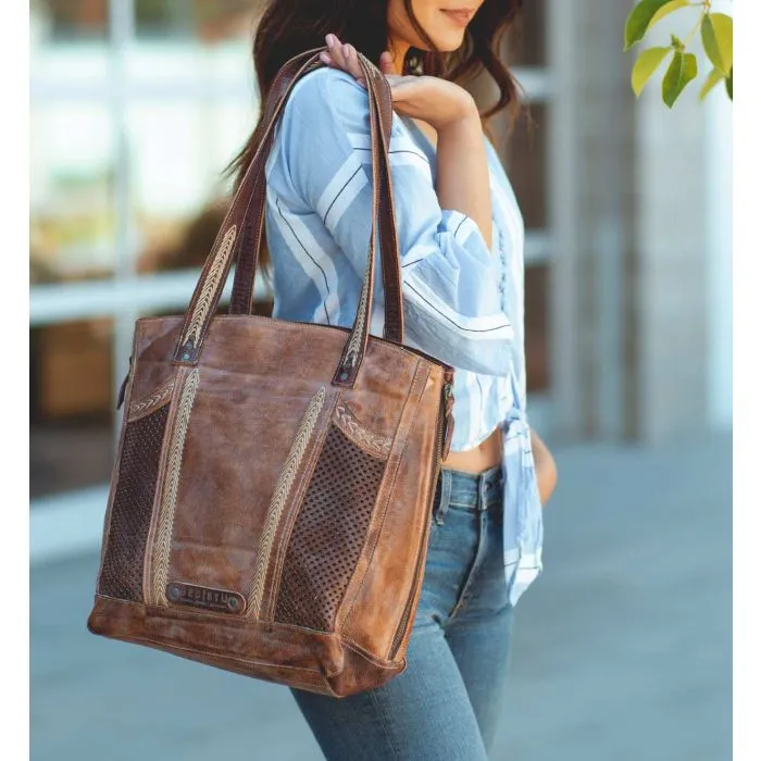Bed Stu "Amelie" Tan Teak Mason Handbag