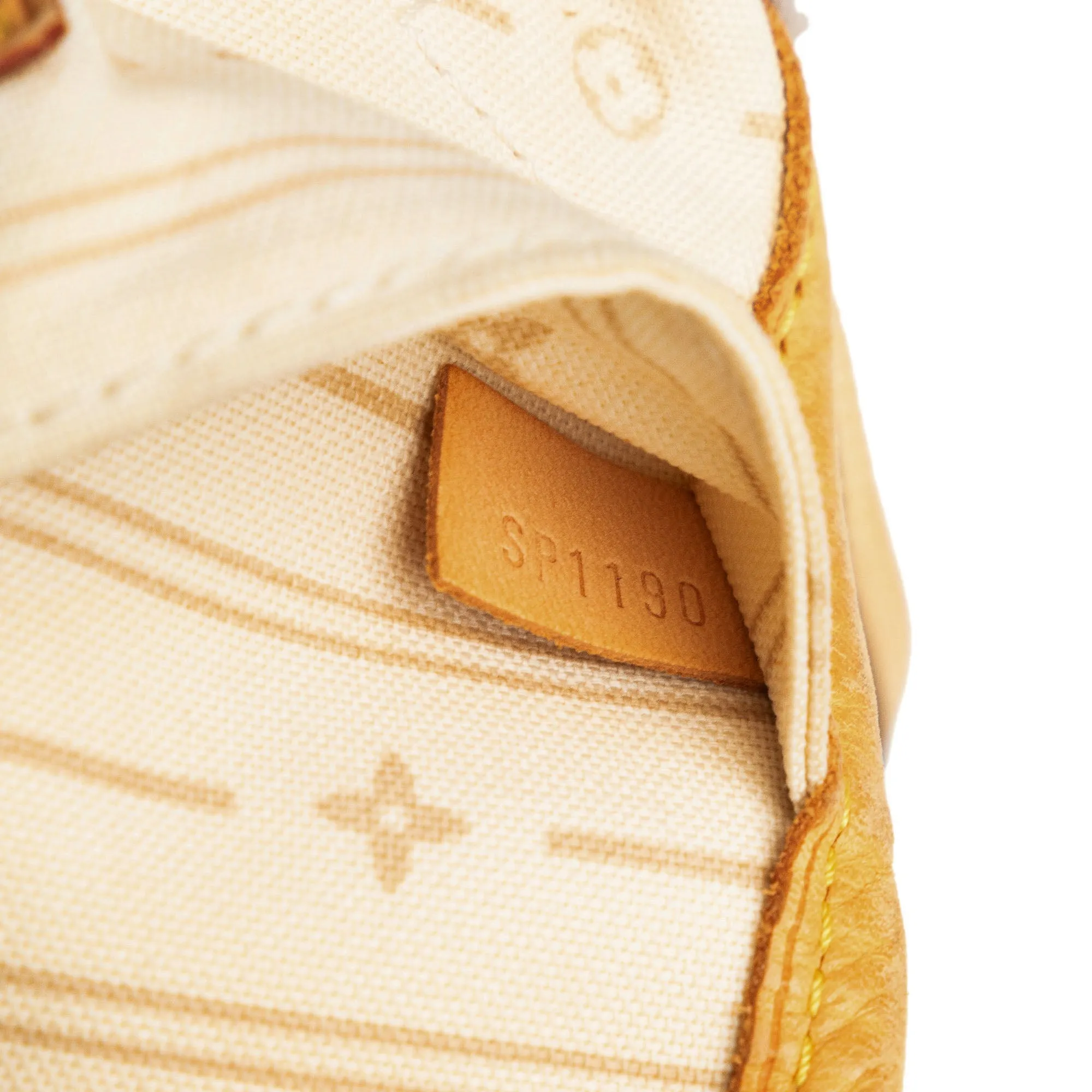 Beige Louis Vuitton Damier Azur Neverfull MM Tote Bag
