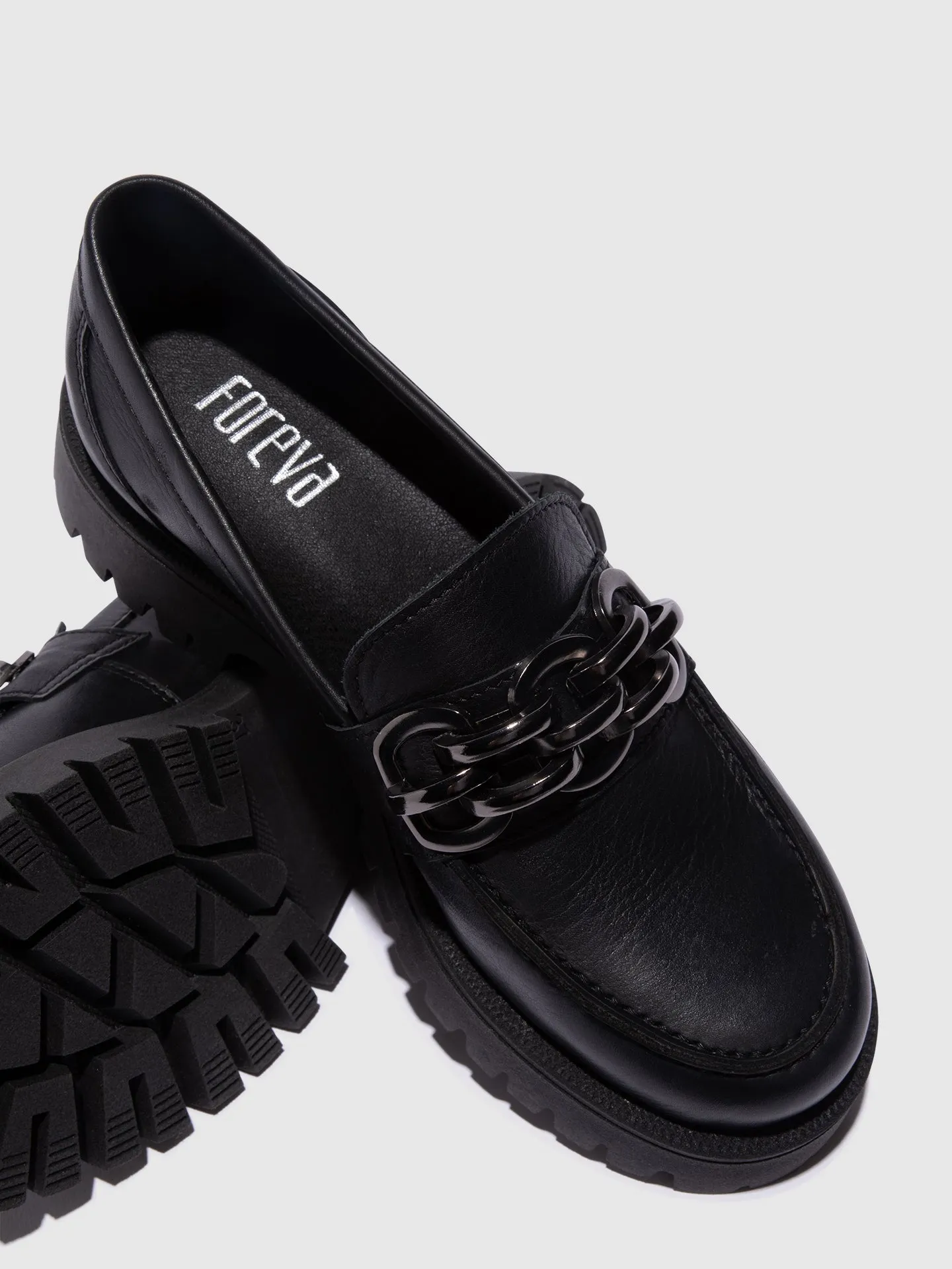 Black Appliqués Shoes