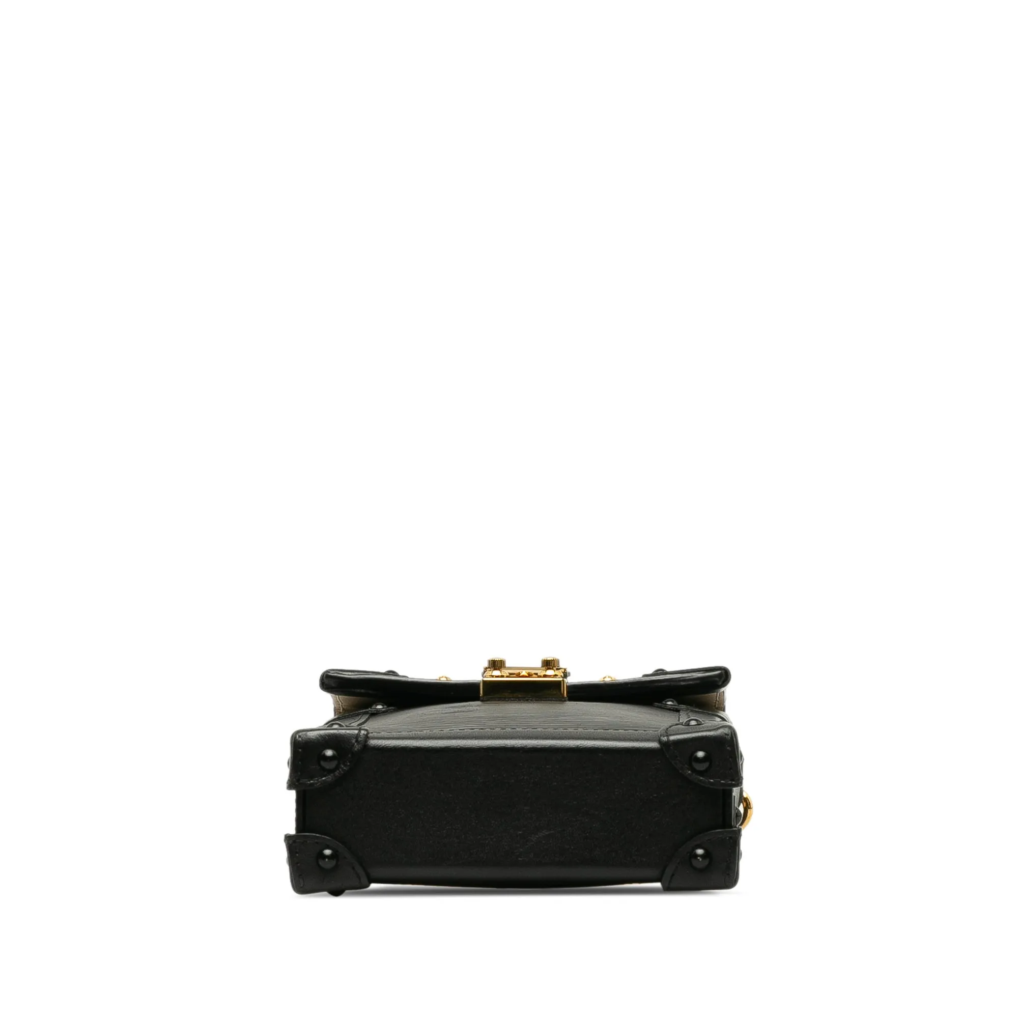Black Louis Vuitton Epi Vertical Trunk Pochette Crossbody Bag