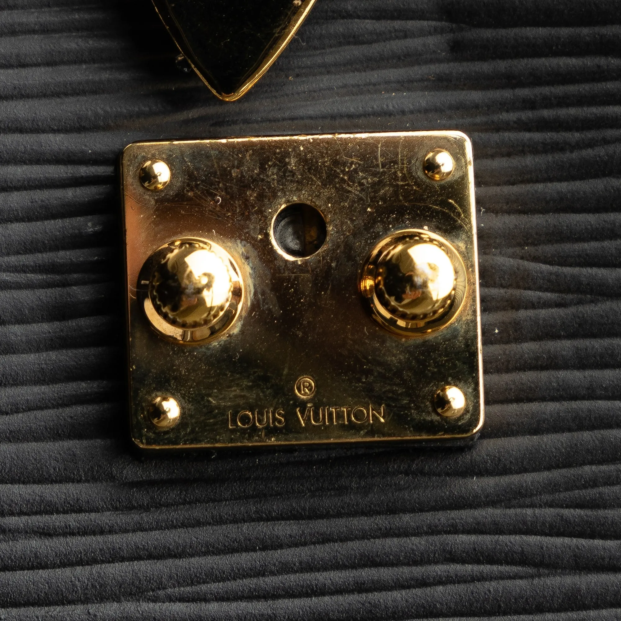 Black Louis Vuitton Epi Vertical Trunk Pochette Crossbody Bag