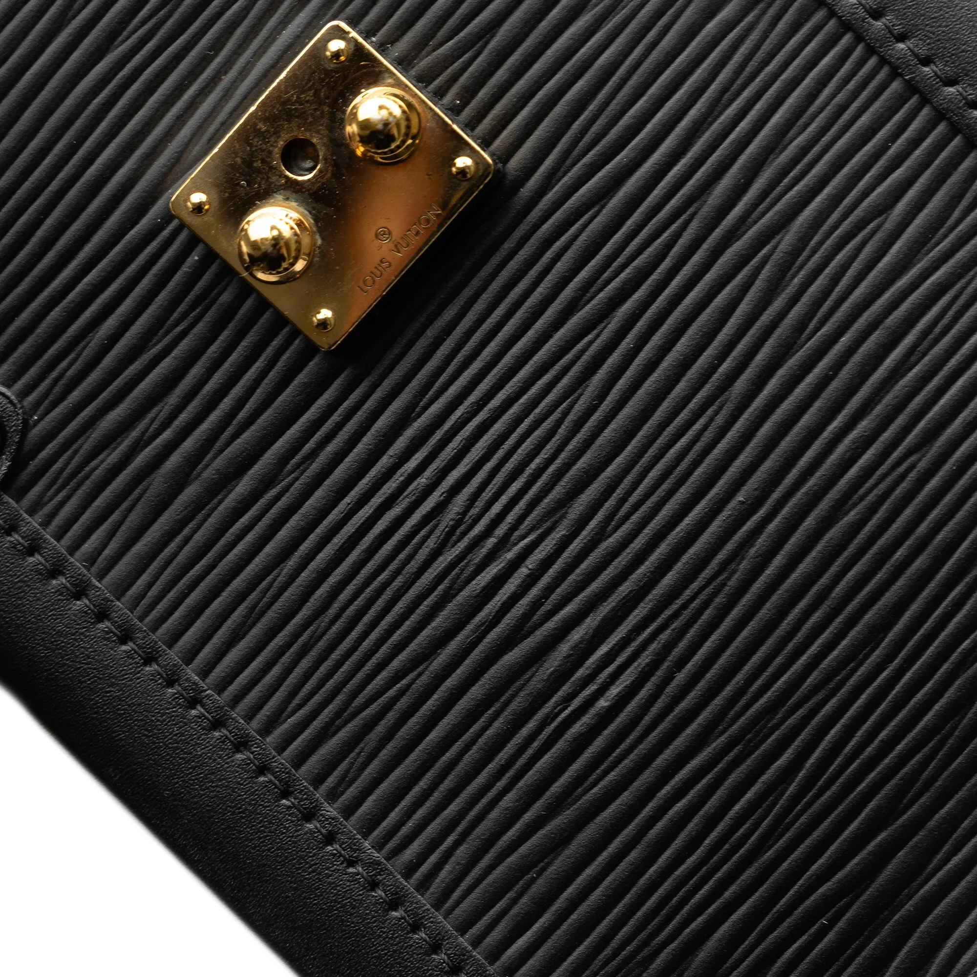 Black Louis Vuitton Epi Vertical Trunk Pochette Crossbody Bag