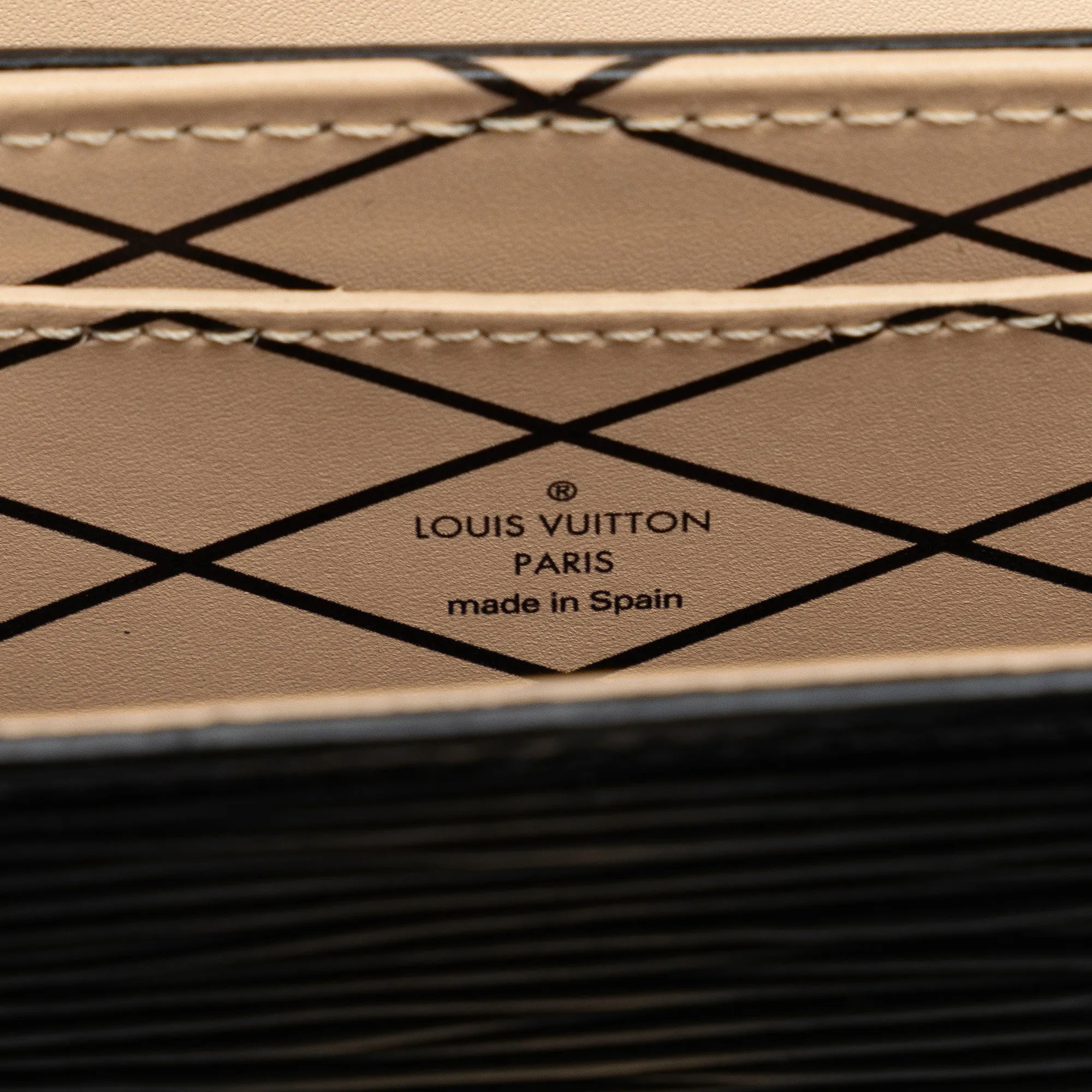 Black Louis Vuitton Epi Vertical Trunk Pochette Crossbody Bag