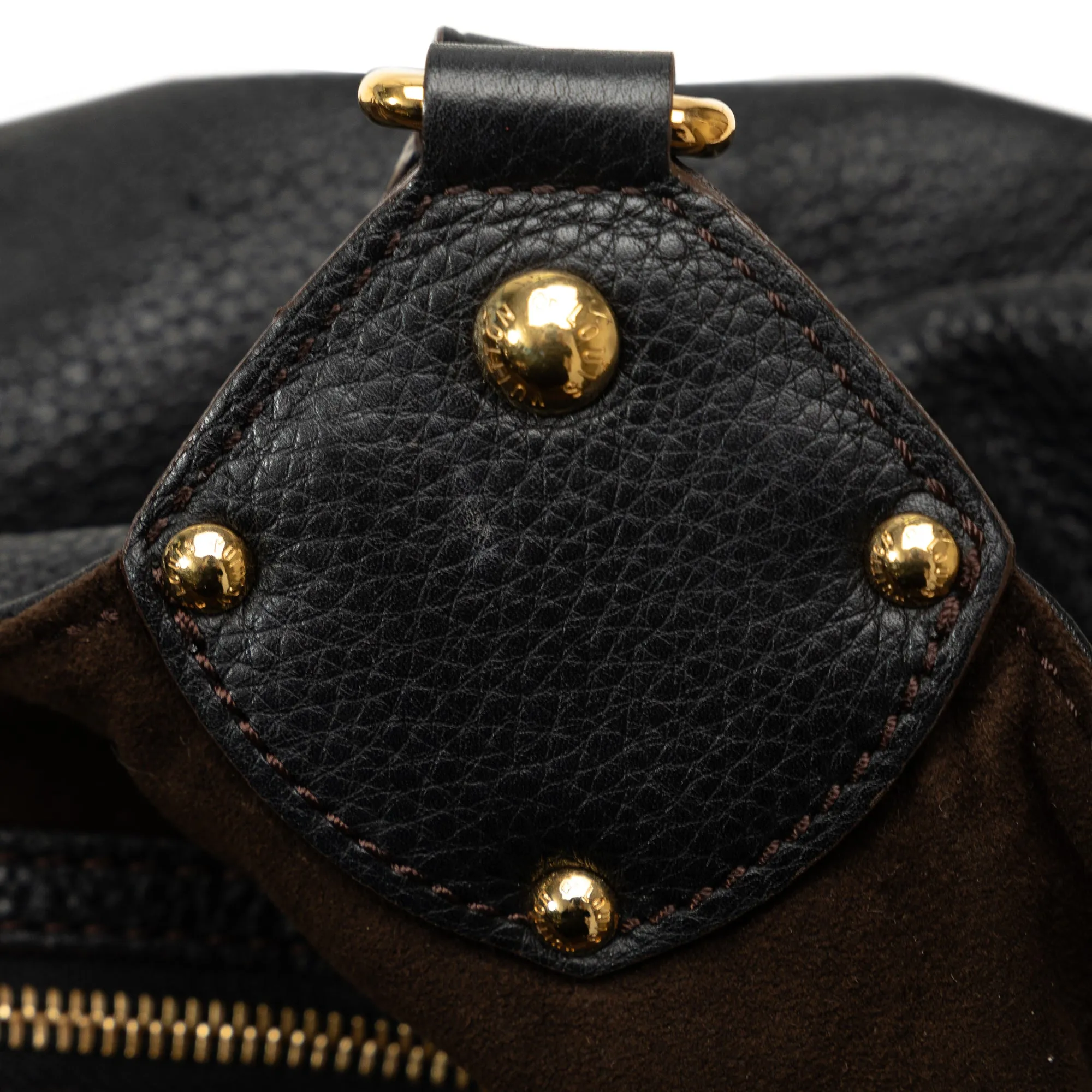 Black Louis Vuitton Monogram Mahina XL Hobo Bag