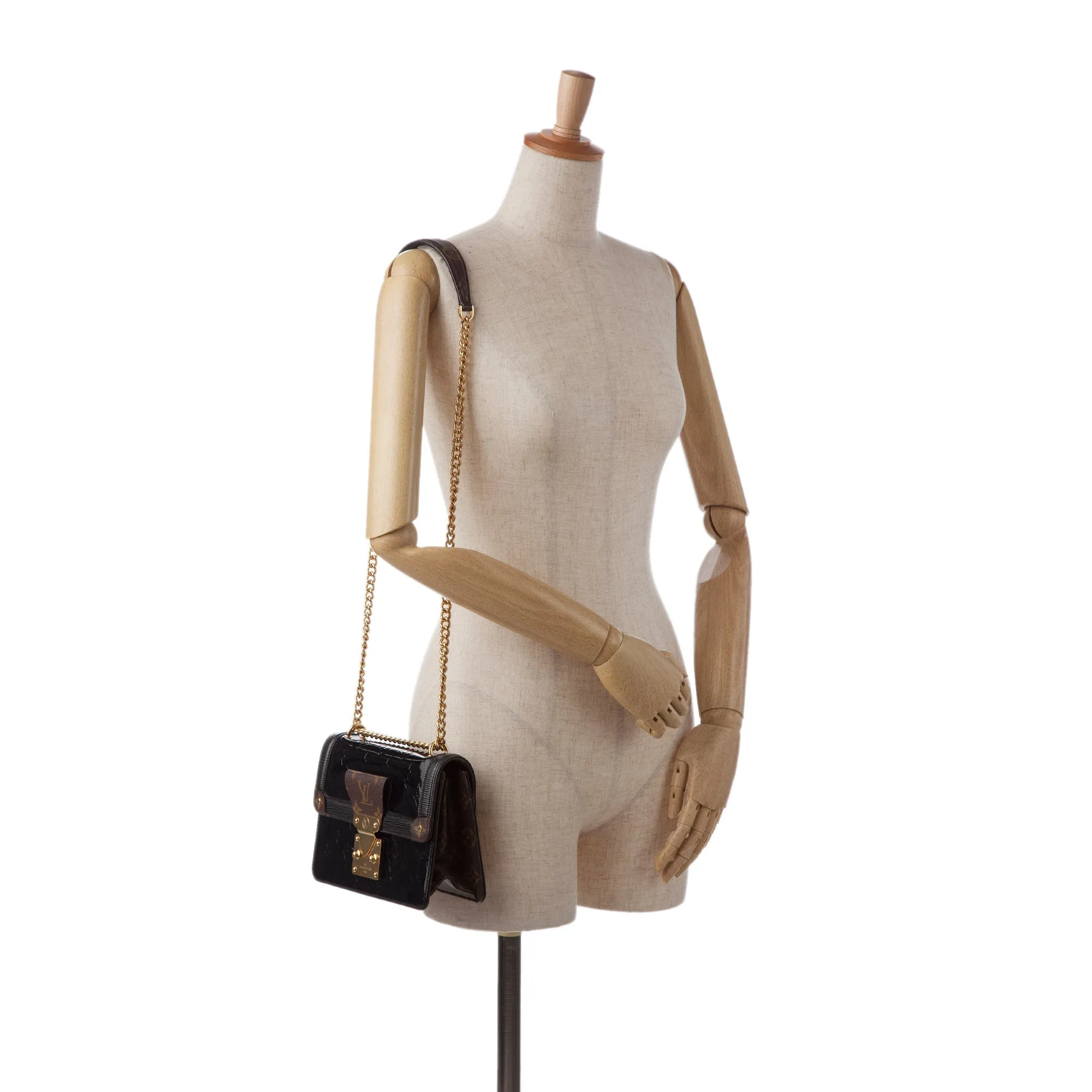 Black Louis Vuitton Monogram Vernis Wynwood Crossbody Bag