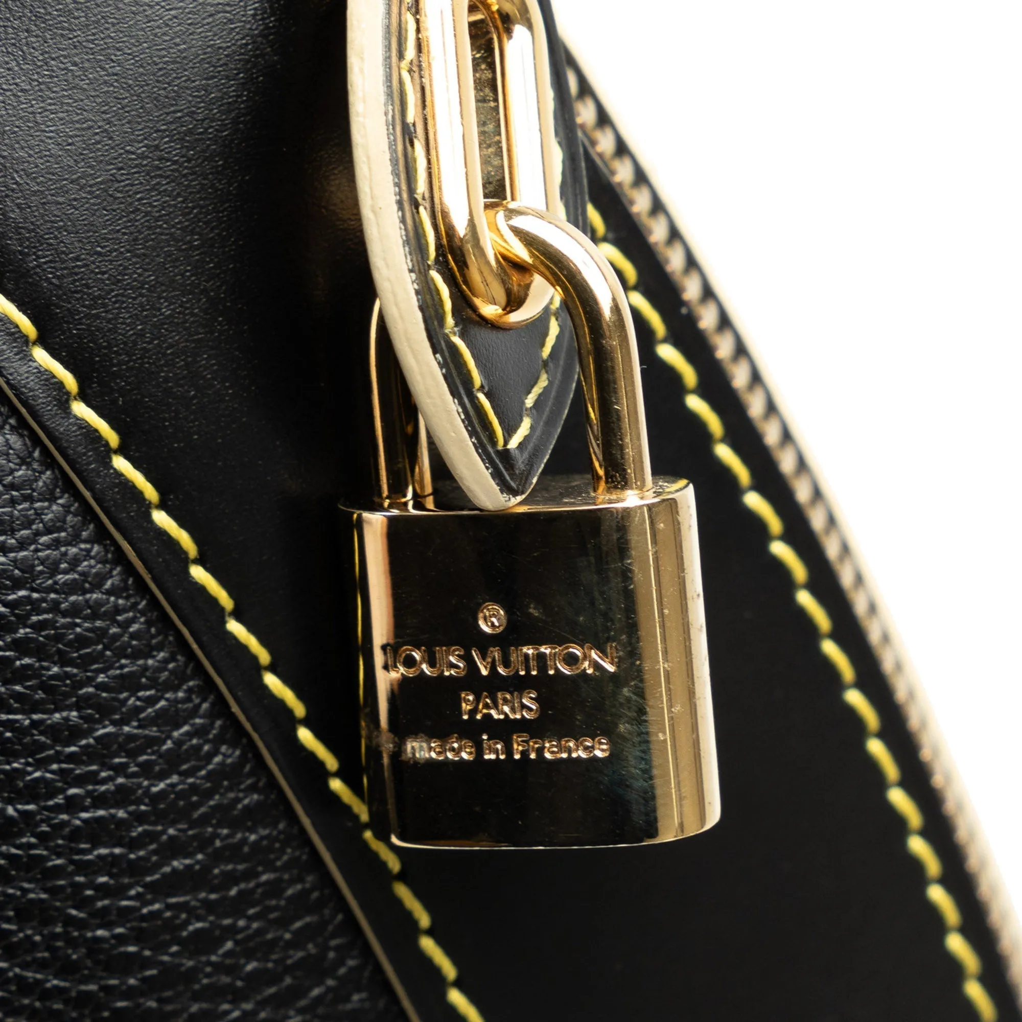 Black Louis Vuitton Suhali Lockit Clutch