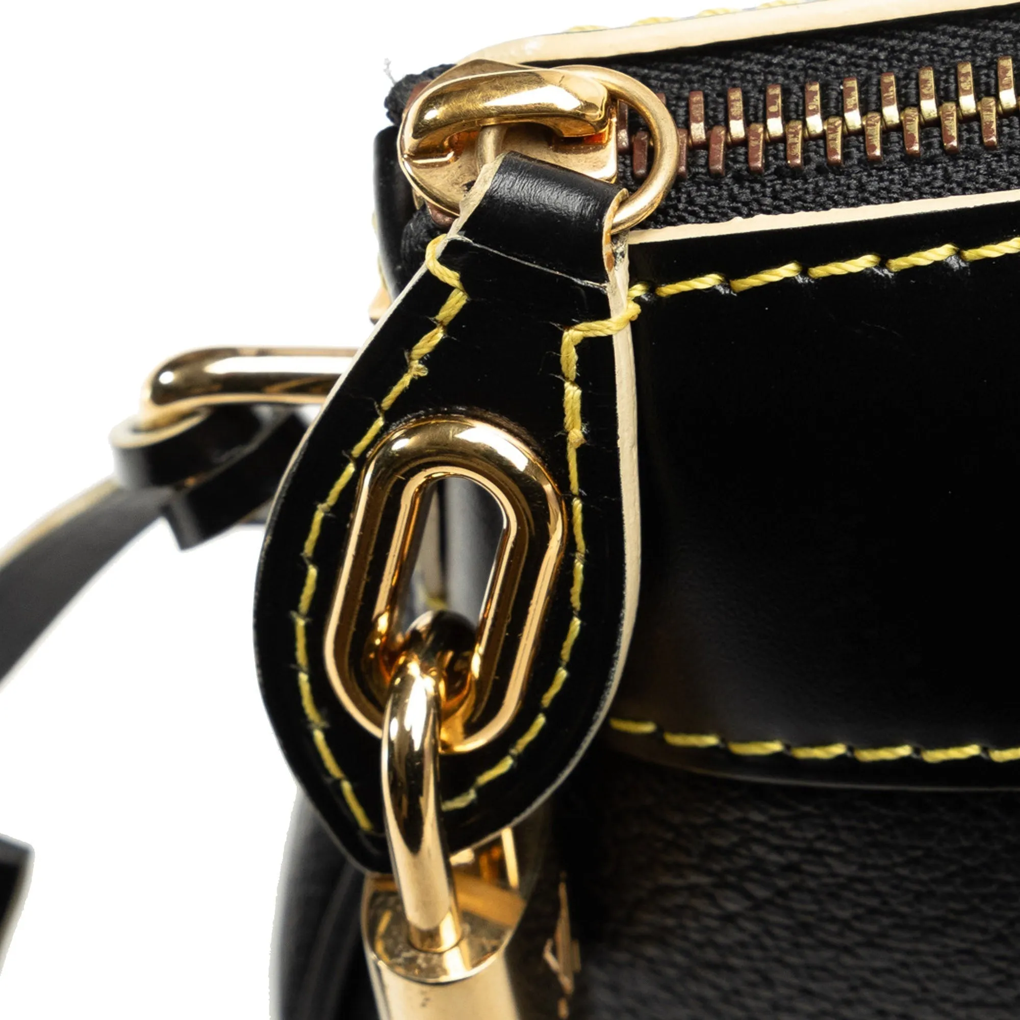 Black Louis Vuitton Suhali Lockit Clutch