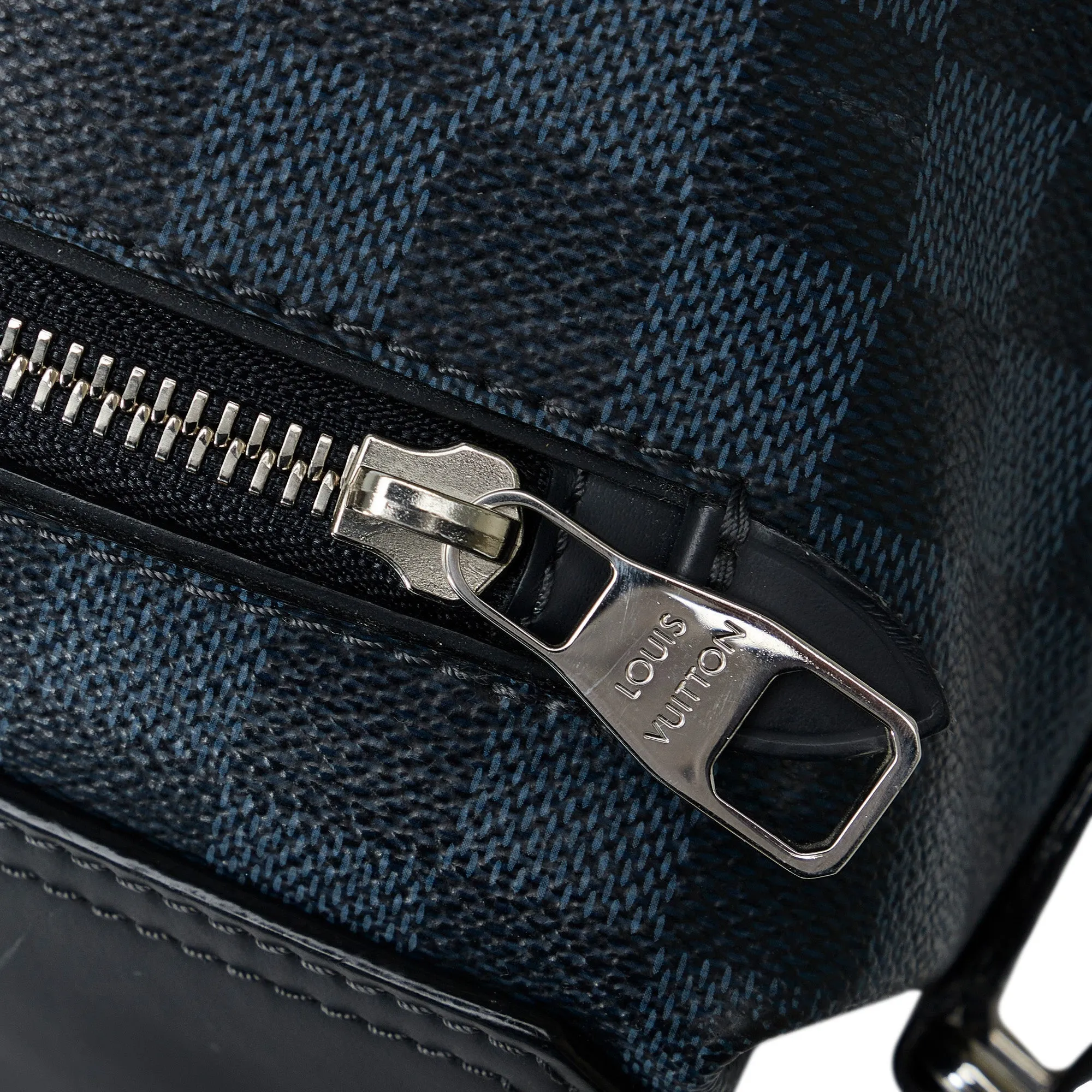 Blue Louis Vuitton Damier Cobalt Greenwich Messenger Crossbody Bag