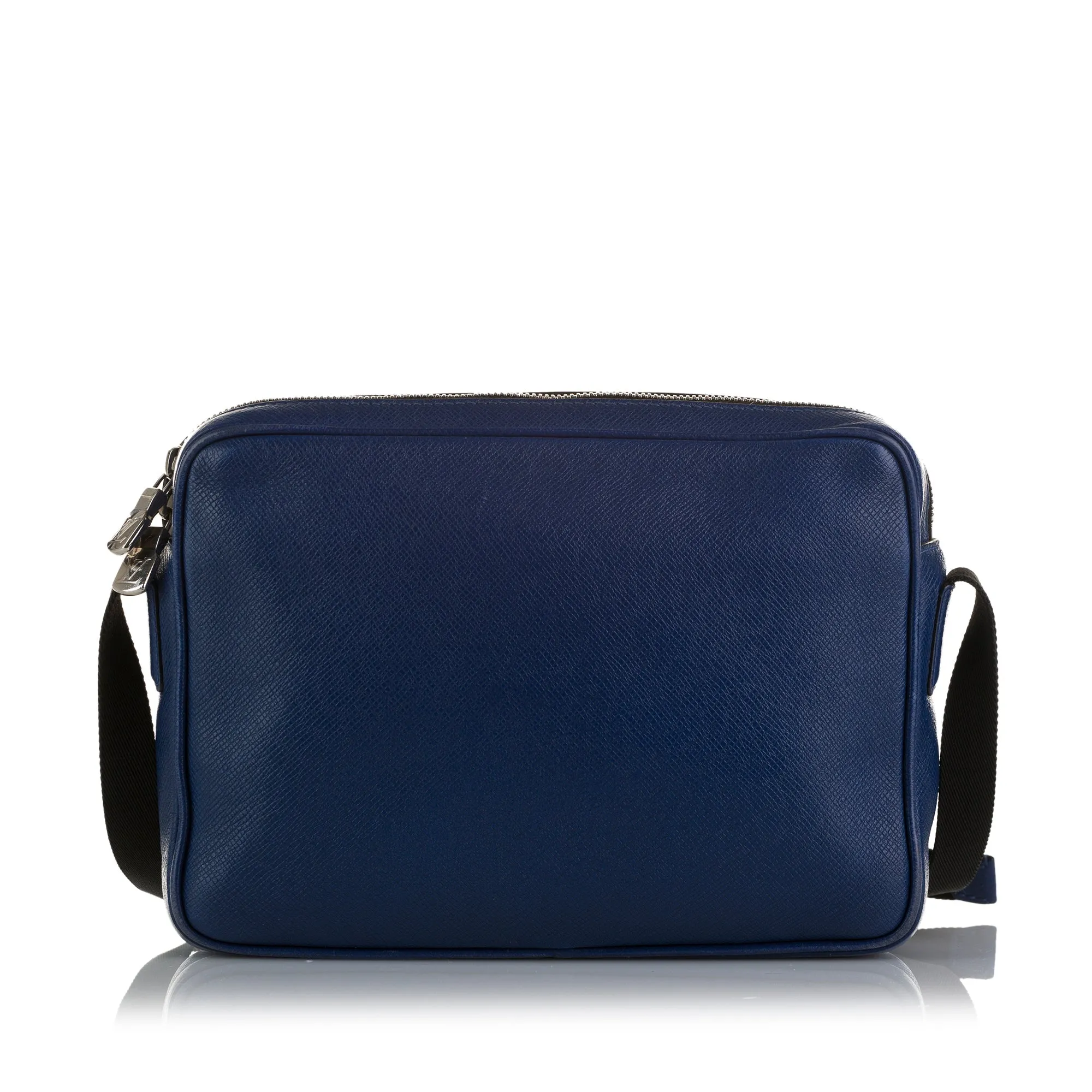 Blue Louis Vuitton Taiga Outdoor Messenger PM Crossbody Bag