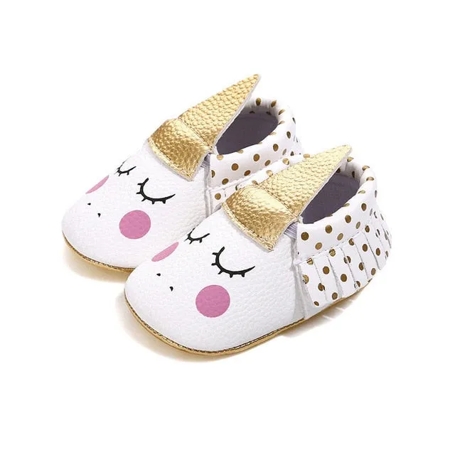 Blush Unicorn Leather Shoes