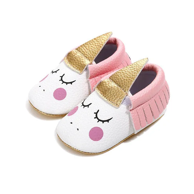 Blush Unicorn Leather Shoes