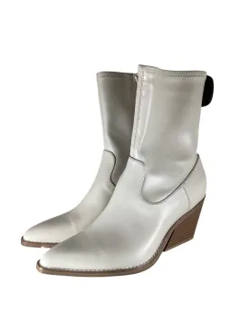 Boots Ankle Heels By Universal Thread In Cream, Size: 8.5