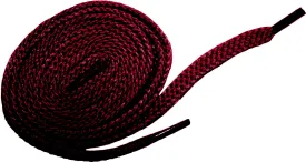 [Bordeaux Burgundy] - Flat Woven Shoelaces