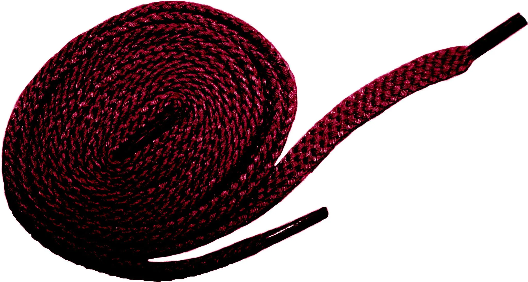 [Bordeaux Burgundy] - Flat Woven Shoelaces