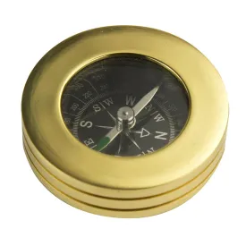 Brass Compass Paperweight  (SCRATCHED)