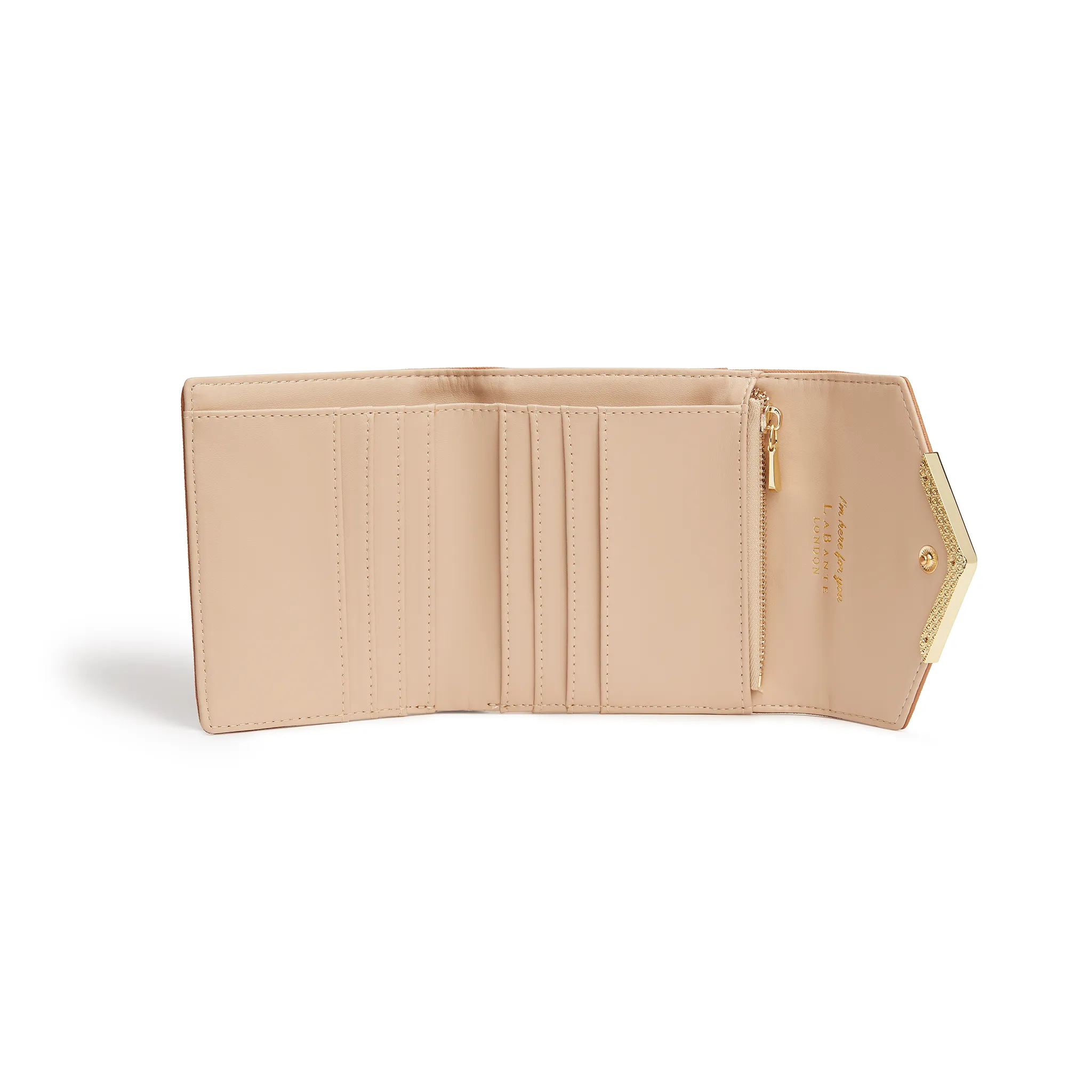 Brown - Diana Small Vegan Bifold Wallet