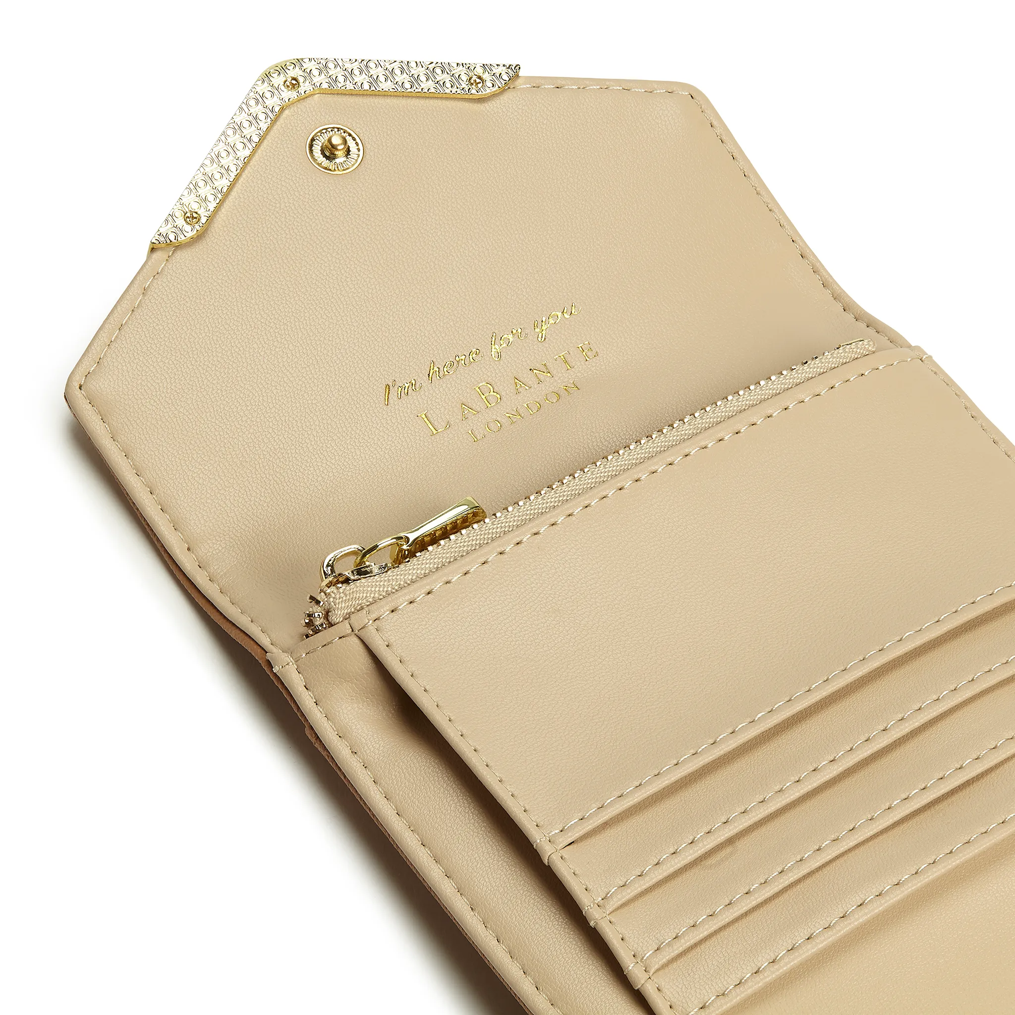 Brown - Diana Small Vegan Bifold Wallet