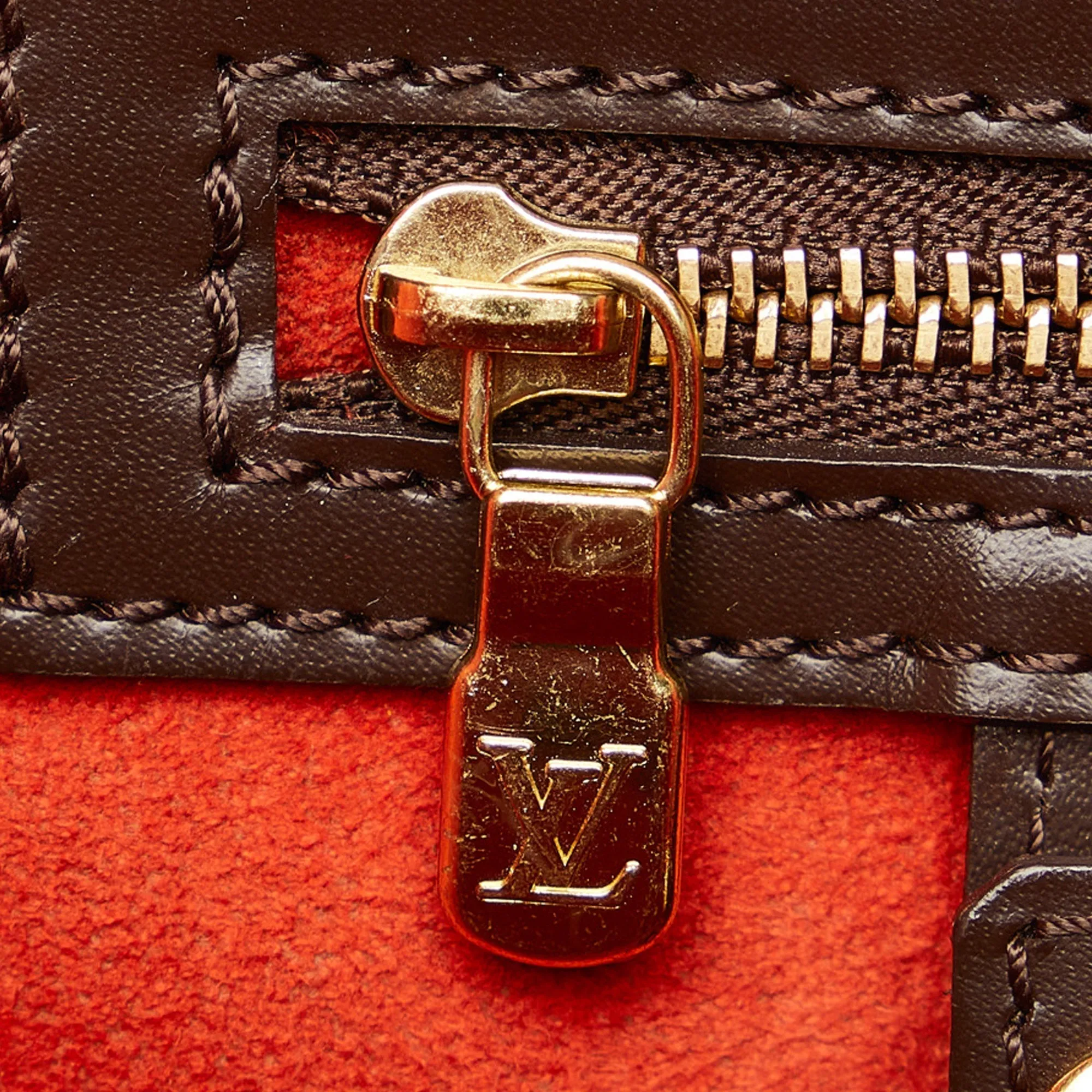 Brown Louis Vuitton Damier Ebene Manosque GM Tote Bag