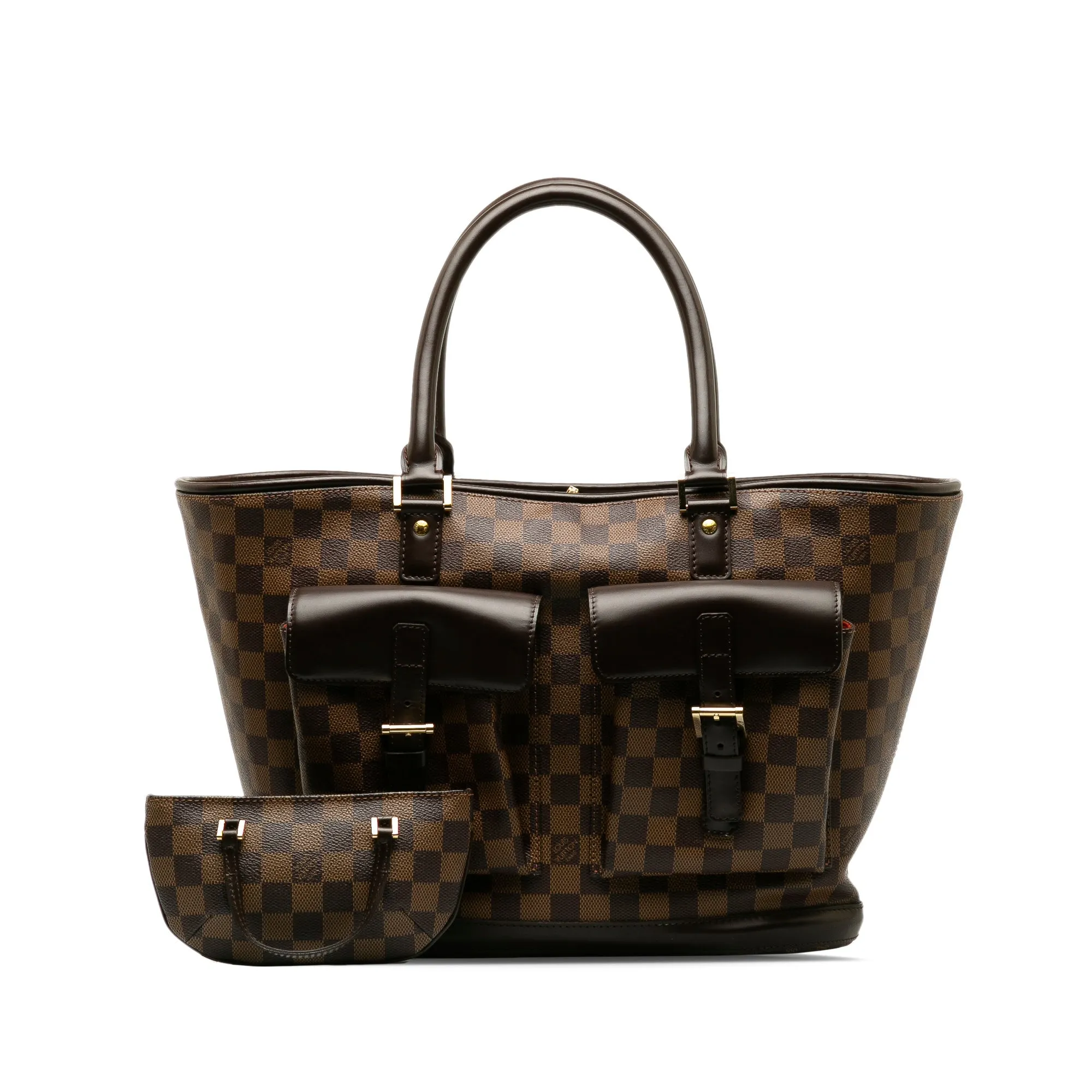 Brown Louis Vuitton Damier Ebene Manosque GM Tote Bag