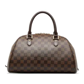 Brown Louis Vuitton Damier Ebene Ribera MM Handbag