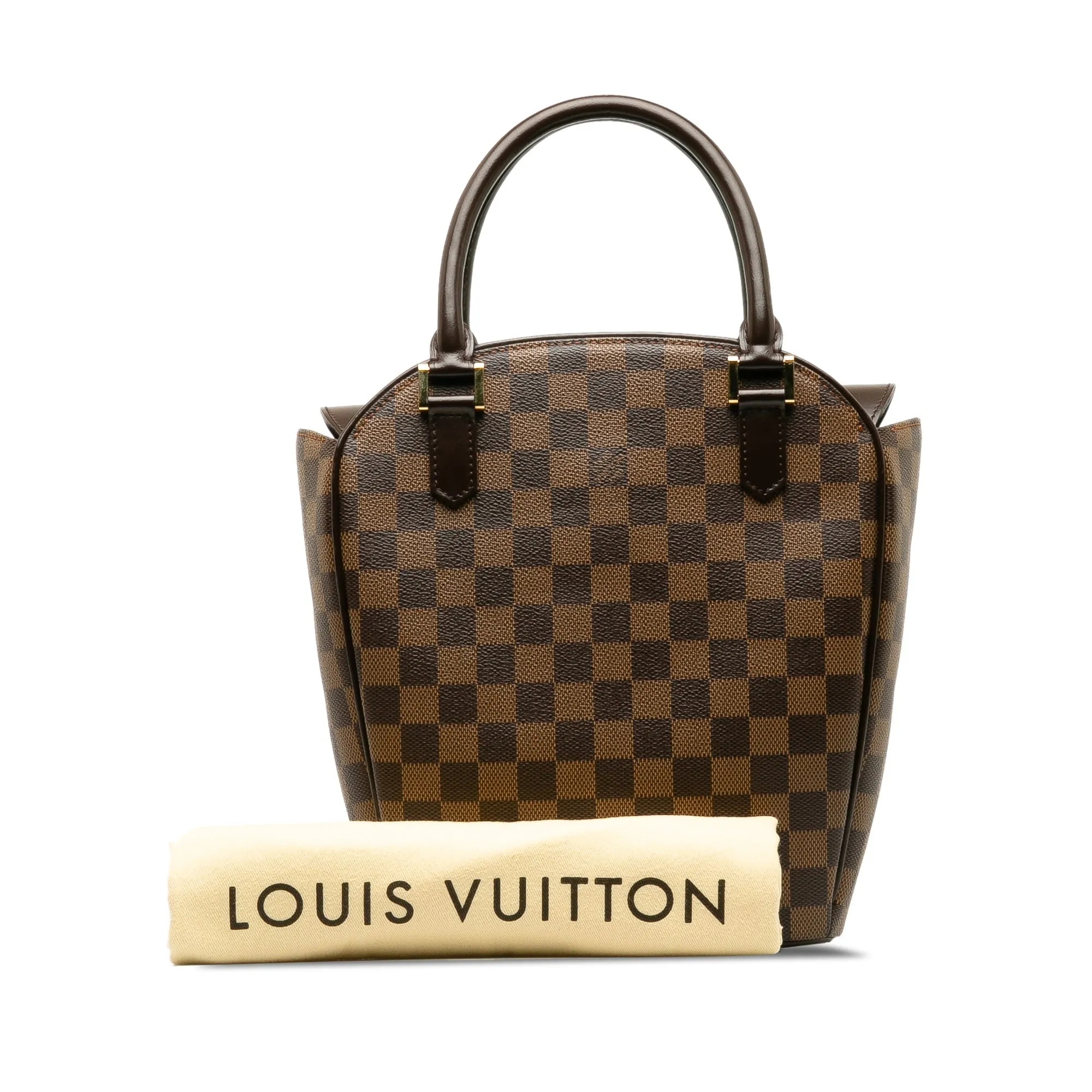 Brown Louis Vuitton Damier Ebene Sarria Seau Handbag