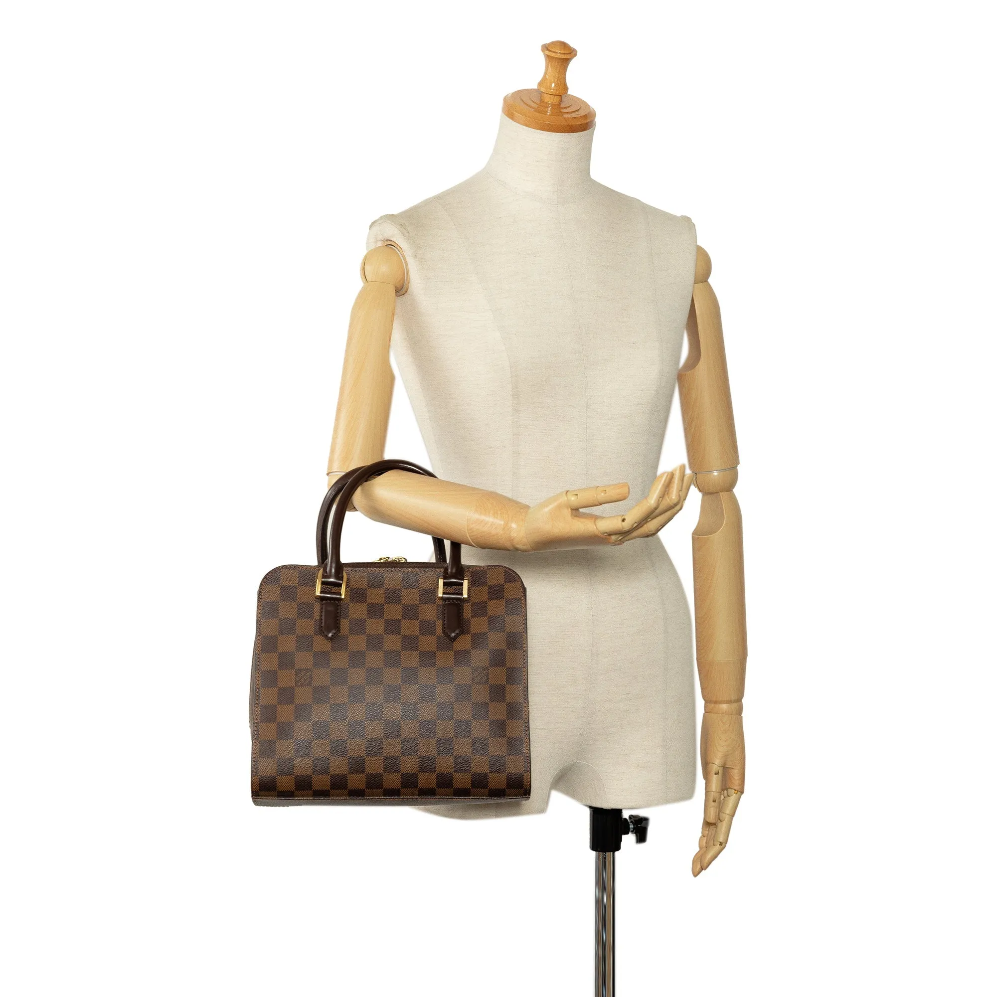 Brown Louis Vuitton Damier Ebene Triana Handbag