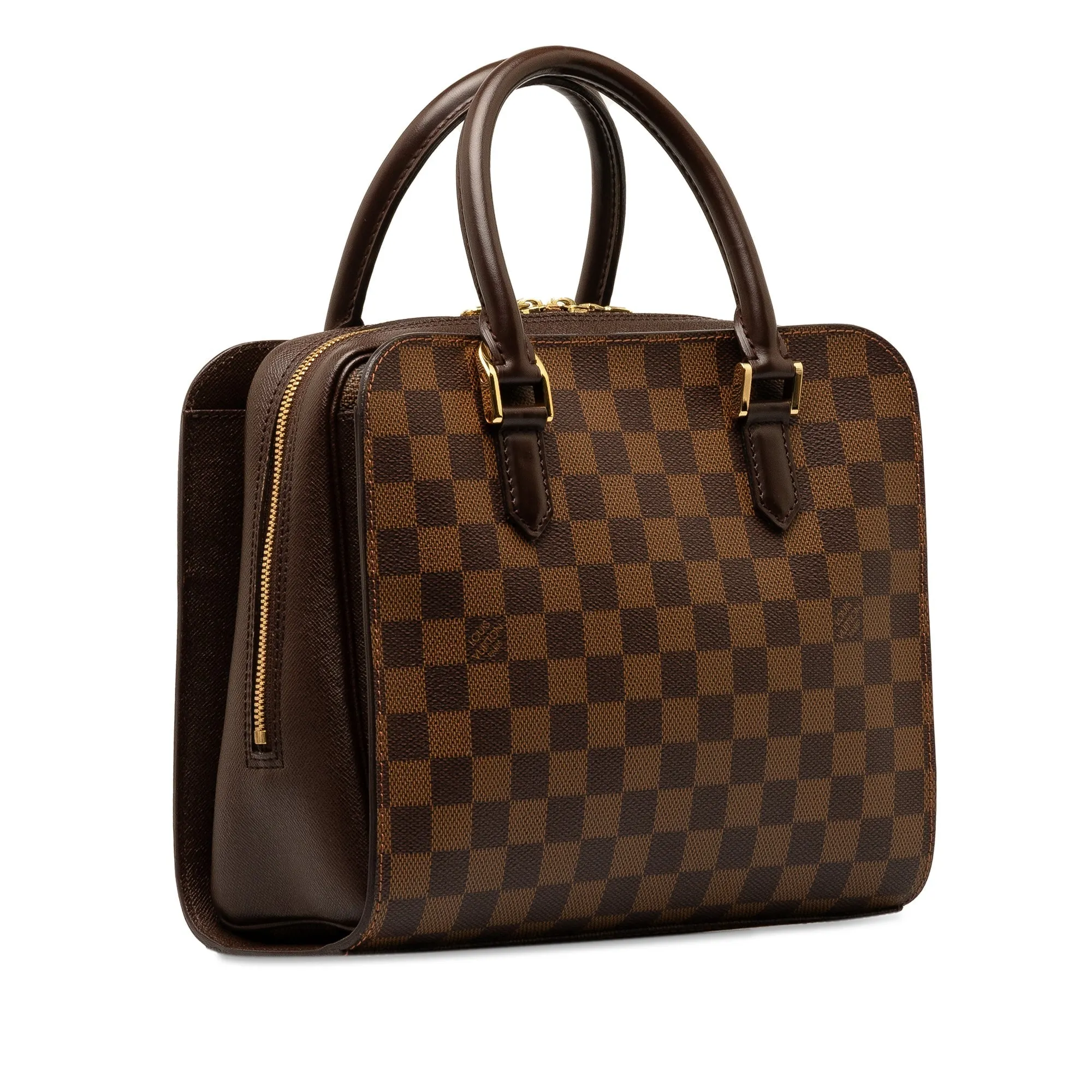 Brown Louis Vuitton Damier Ebene Triana Handbag