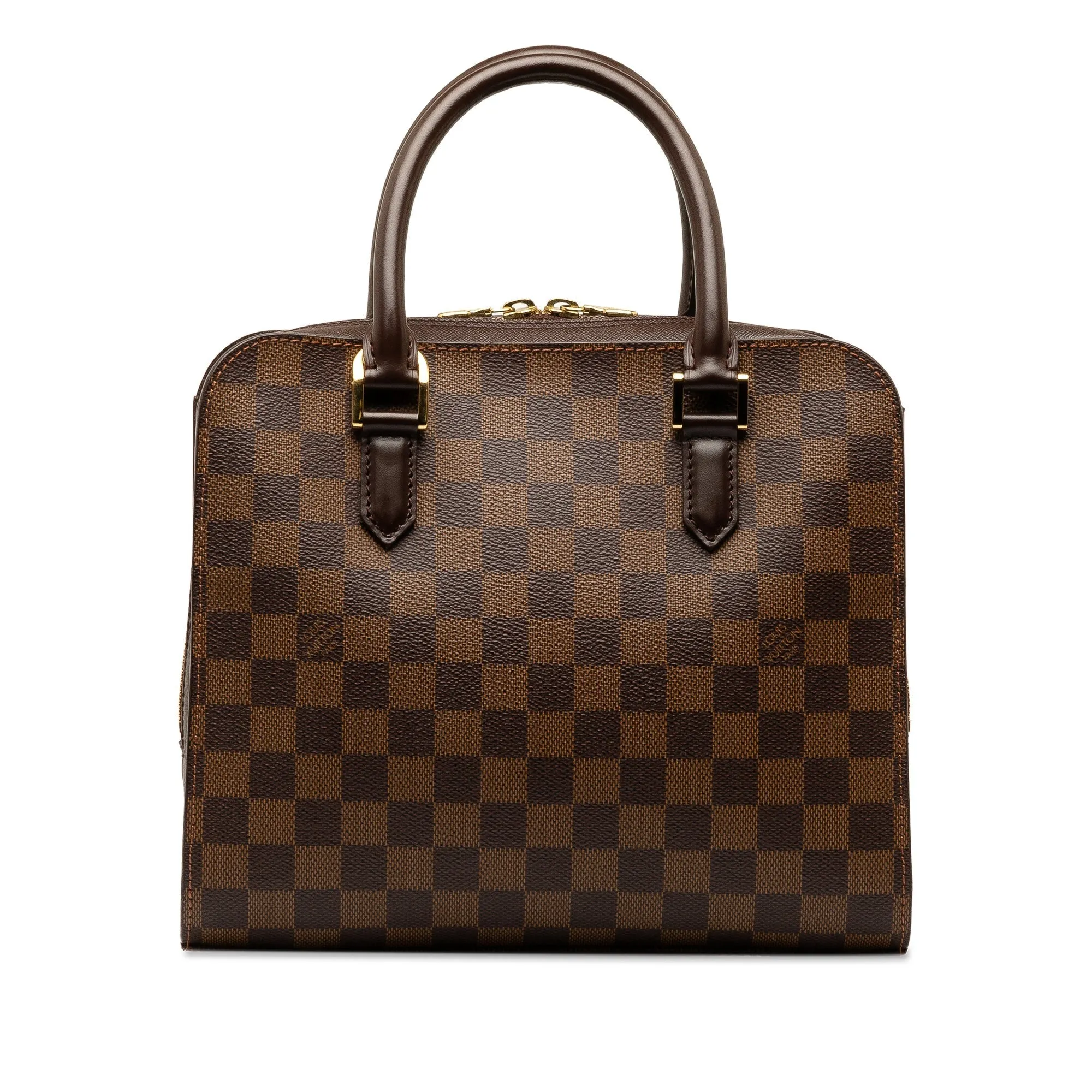 Brown Louis Vuitton Damier Ebene Triana Handbag
