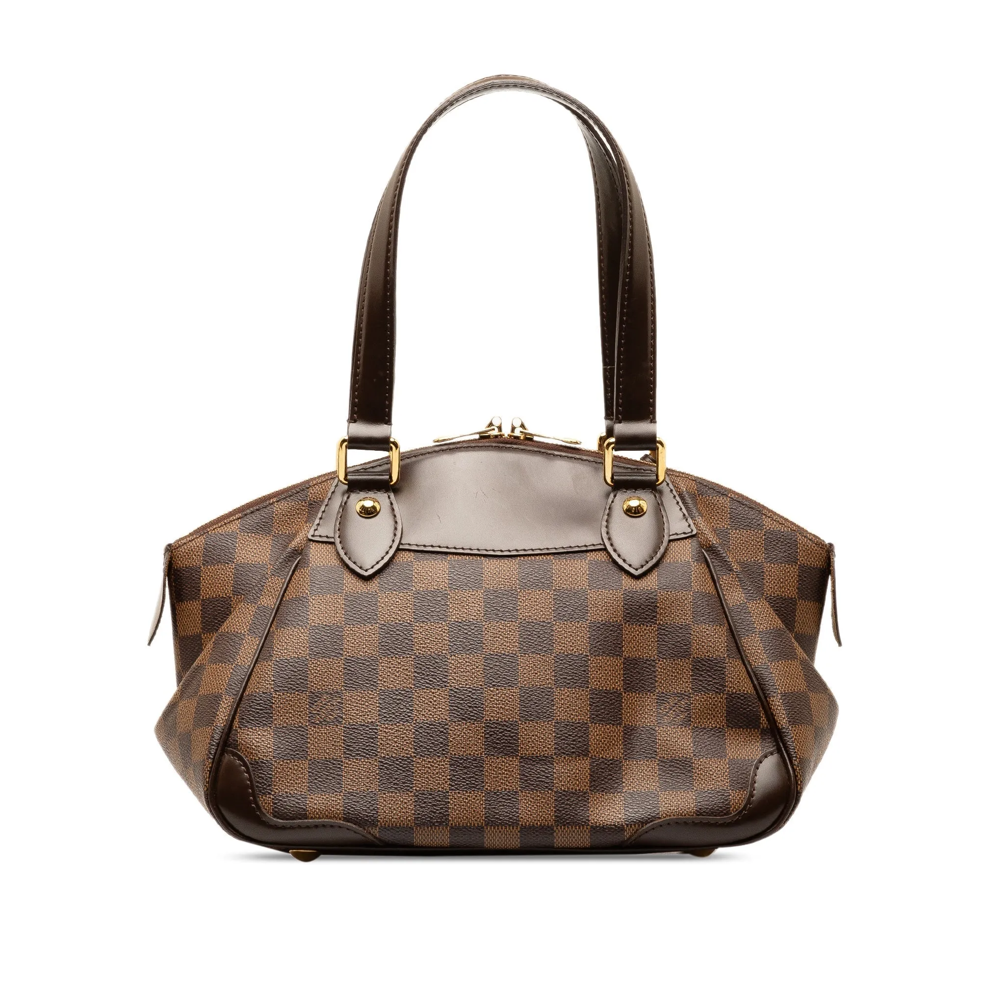 Brown Louis Vuitton Damier Ebene Verona PM Handbag