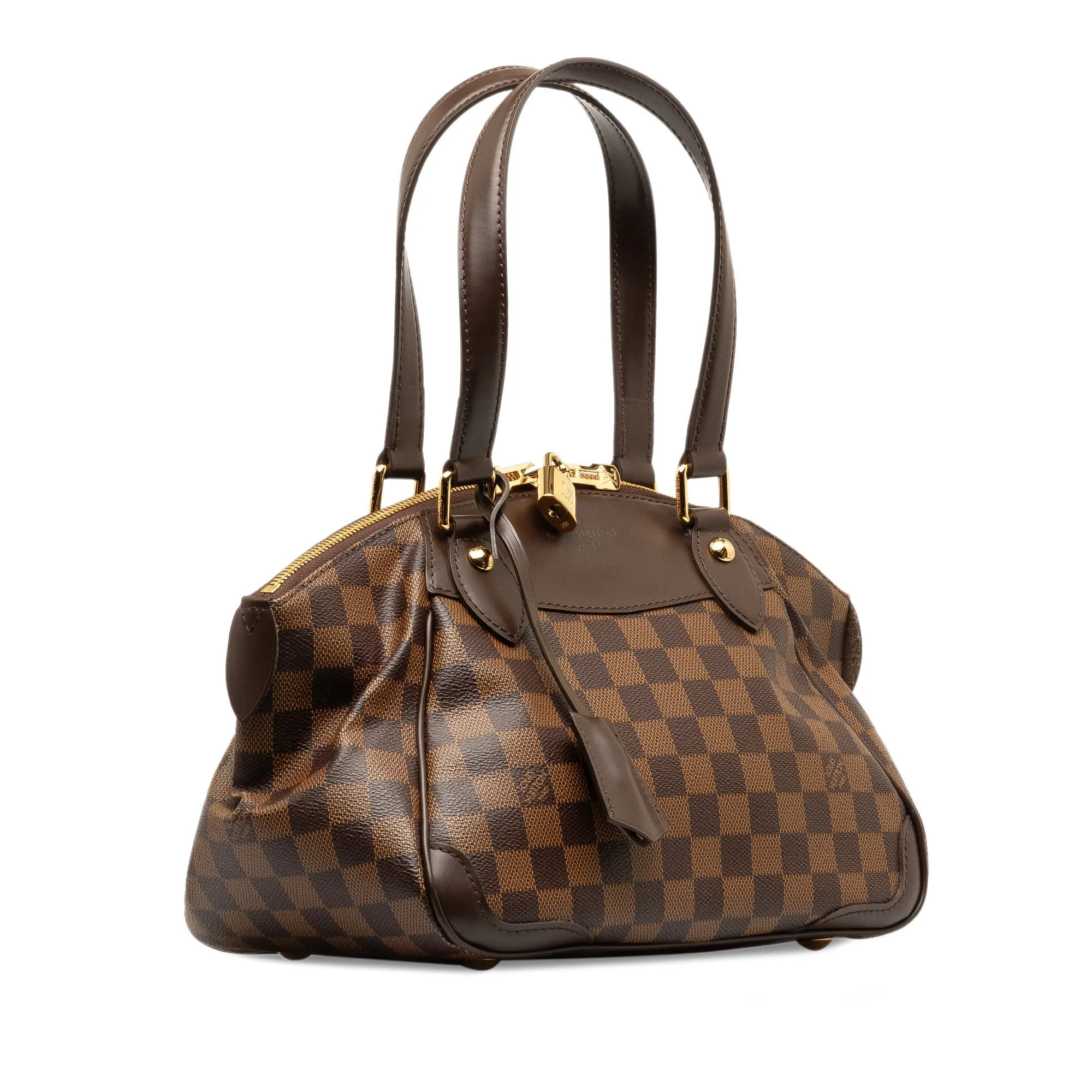 Brown Louis Vuitton Damier Ebene Verona PM Handbag