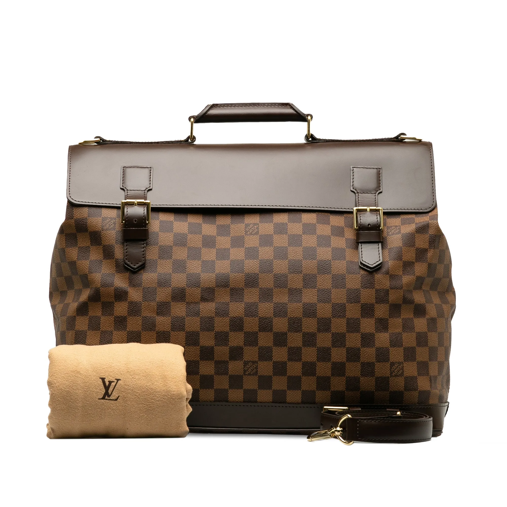 Brown Louis Vuitton Damier Ebene West End PM Travel Bag