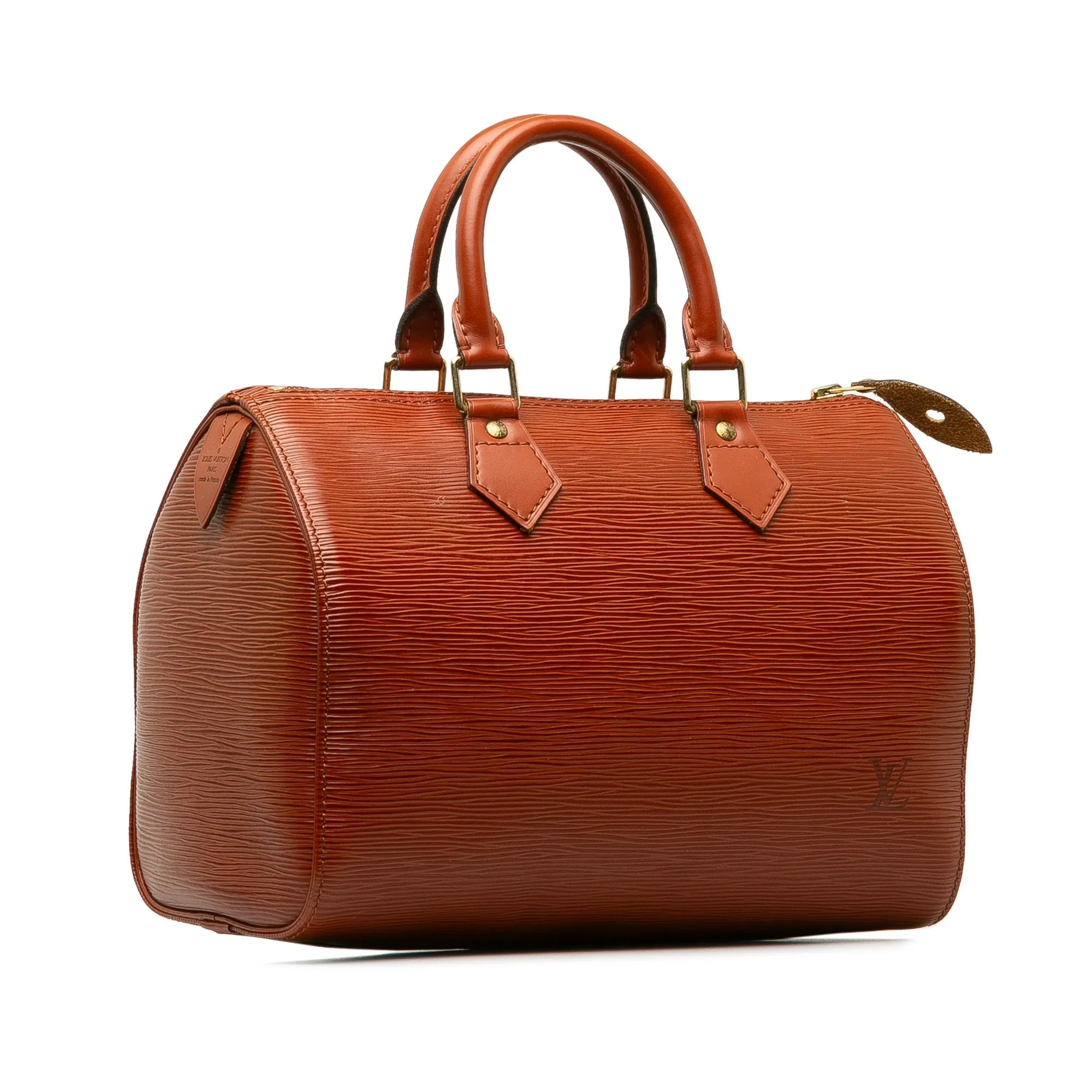 Brown Louis Vuitton Epi Speedy 25 Boston Bag