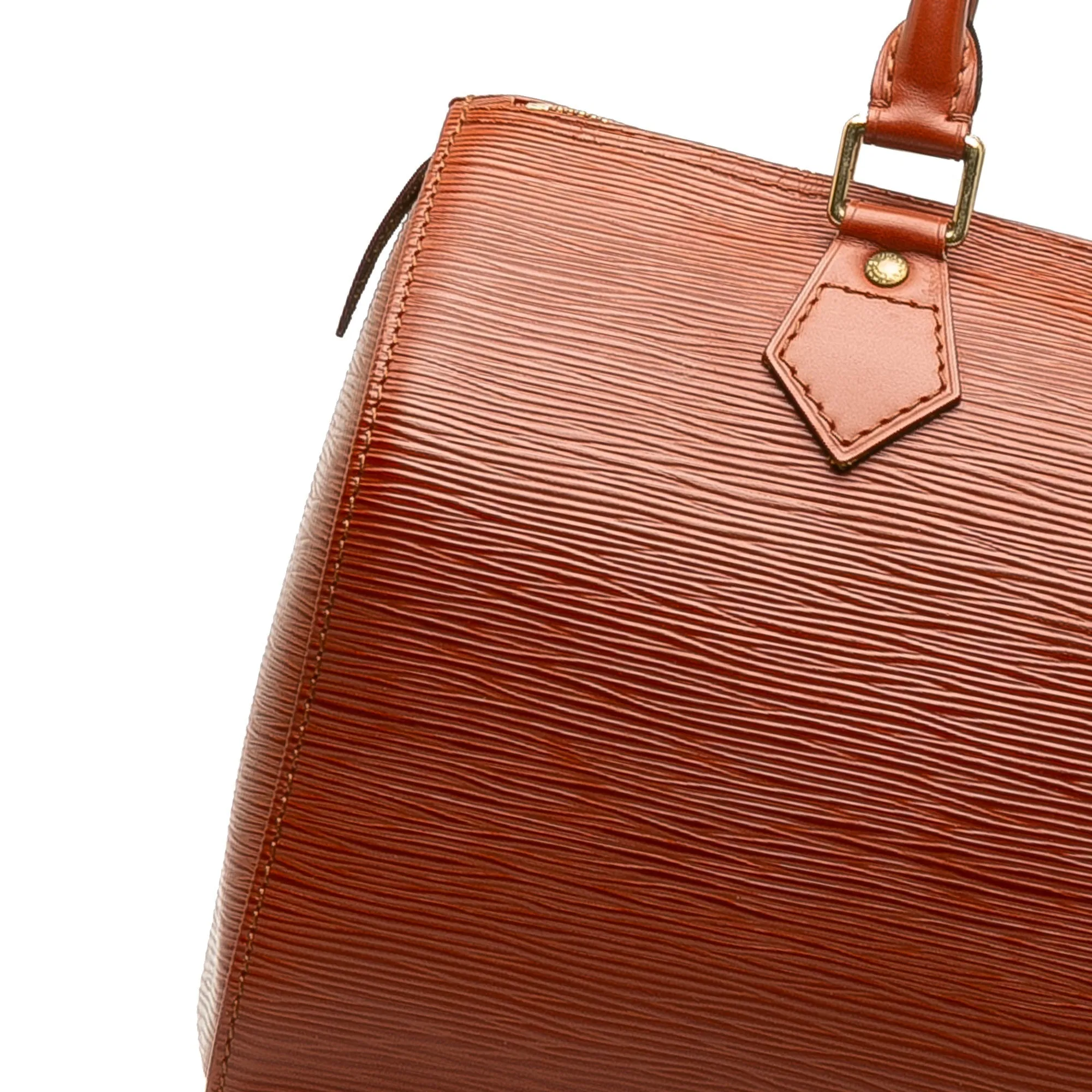 Brown Louis Vuitton Epi Speedy 25 Boston Bag