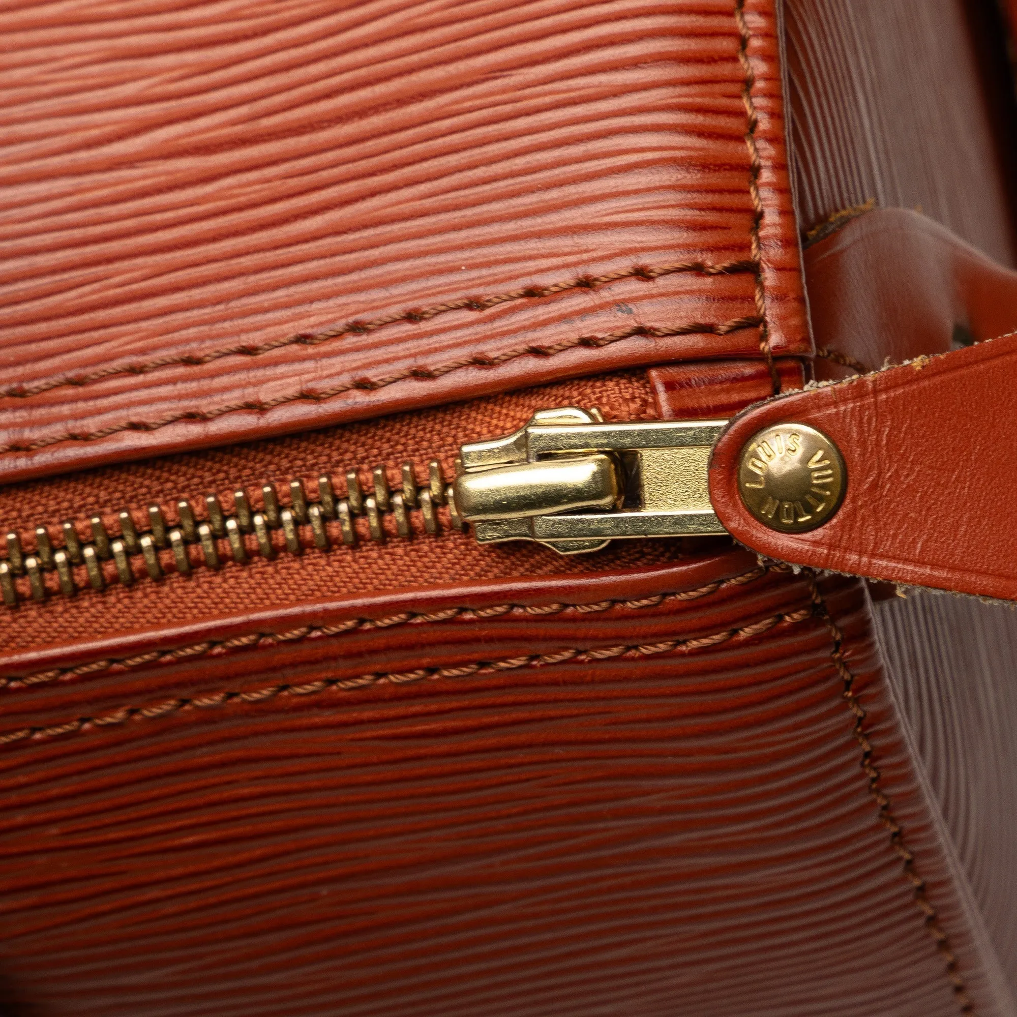 Brown Louis Vuitton Epi Speedy 25 Boston Bag