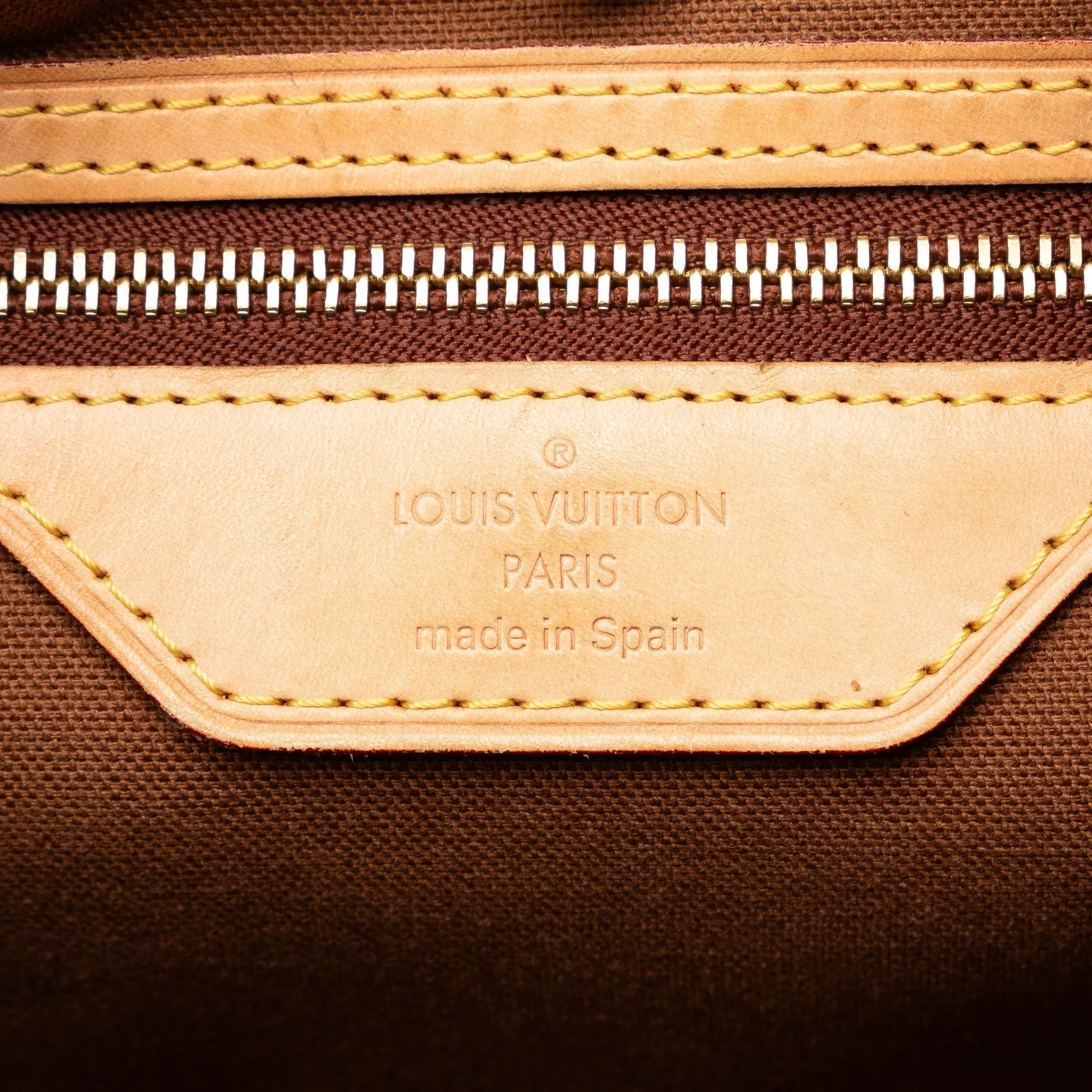 Brown Louis Vuitton Monogram Batignolles Horizontal Tote Bag