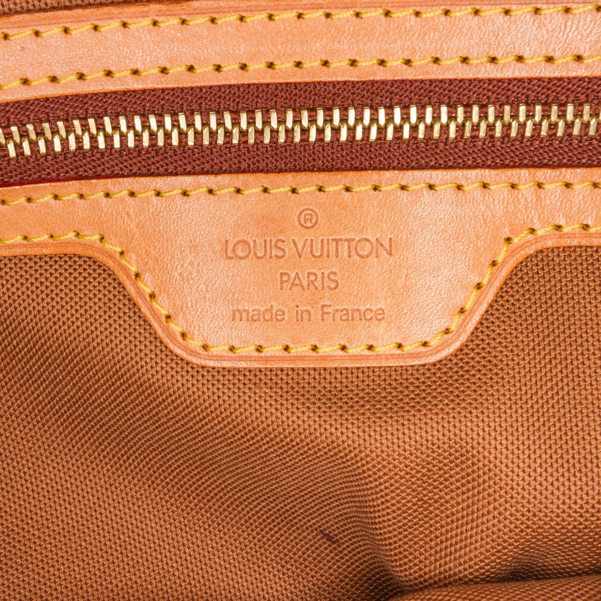 Brown Louis Vuitton Monogram Cabas Piano Tote Bag